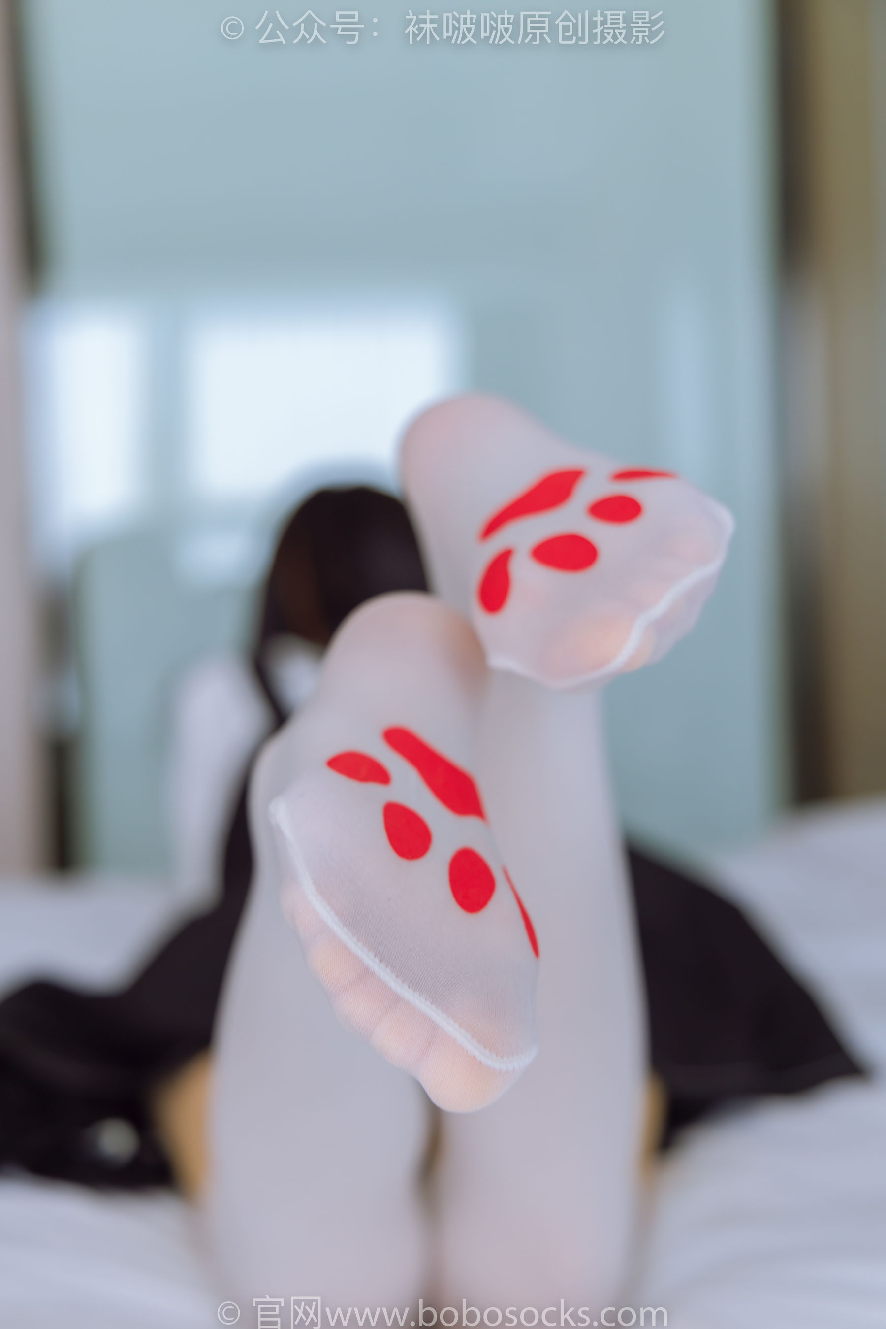 BoBoSocks袜啵啵 No.177 稚予-皮鞋、厚白丝（脚底猫爪印款）