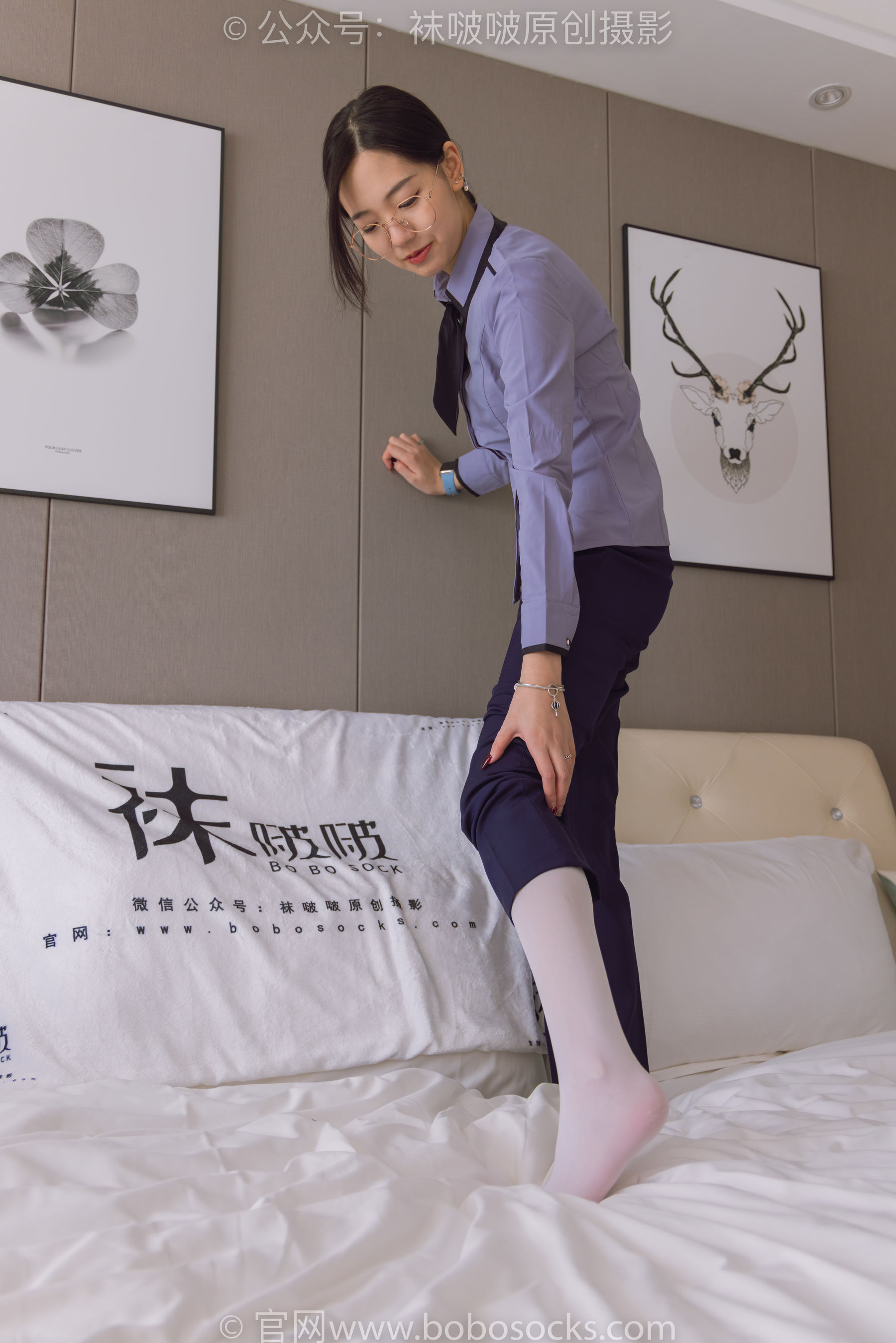BoBoSocks袜啵啵 No.178 小甜豆-高跟鞋、厚白丝、ol风裤里丝