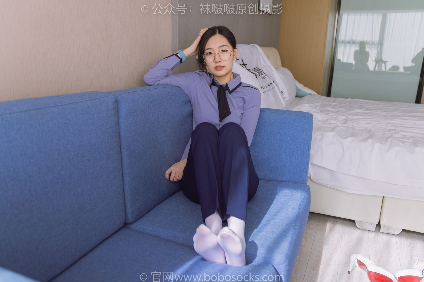 BoBoSocks袜啵啵 No.178 小甜豆-高跟鞋、厚白丝、ol风裤里丝