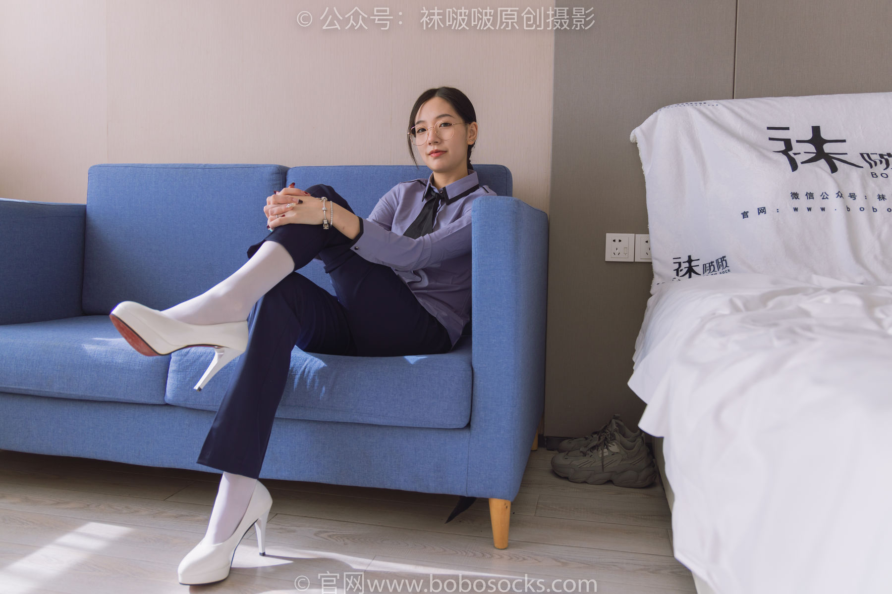 BoBoSocks袜啵啵 No.178 小甜豆-高跟鞋、厚白丝、ol风裤里丝