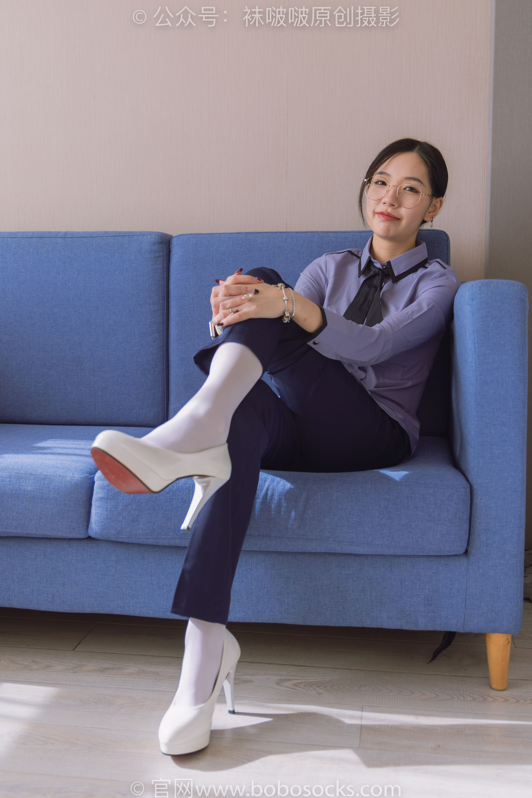 BoBoSocks袜啵啵 No.178 小甜豆-高跟鞋、厚白丝、ol风裤里丝