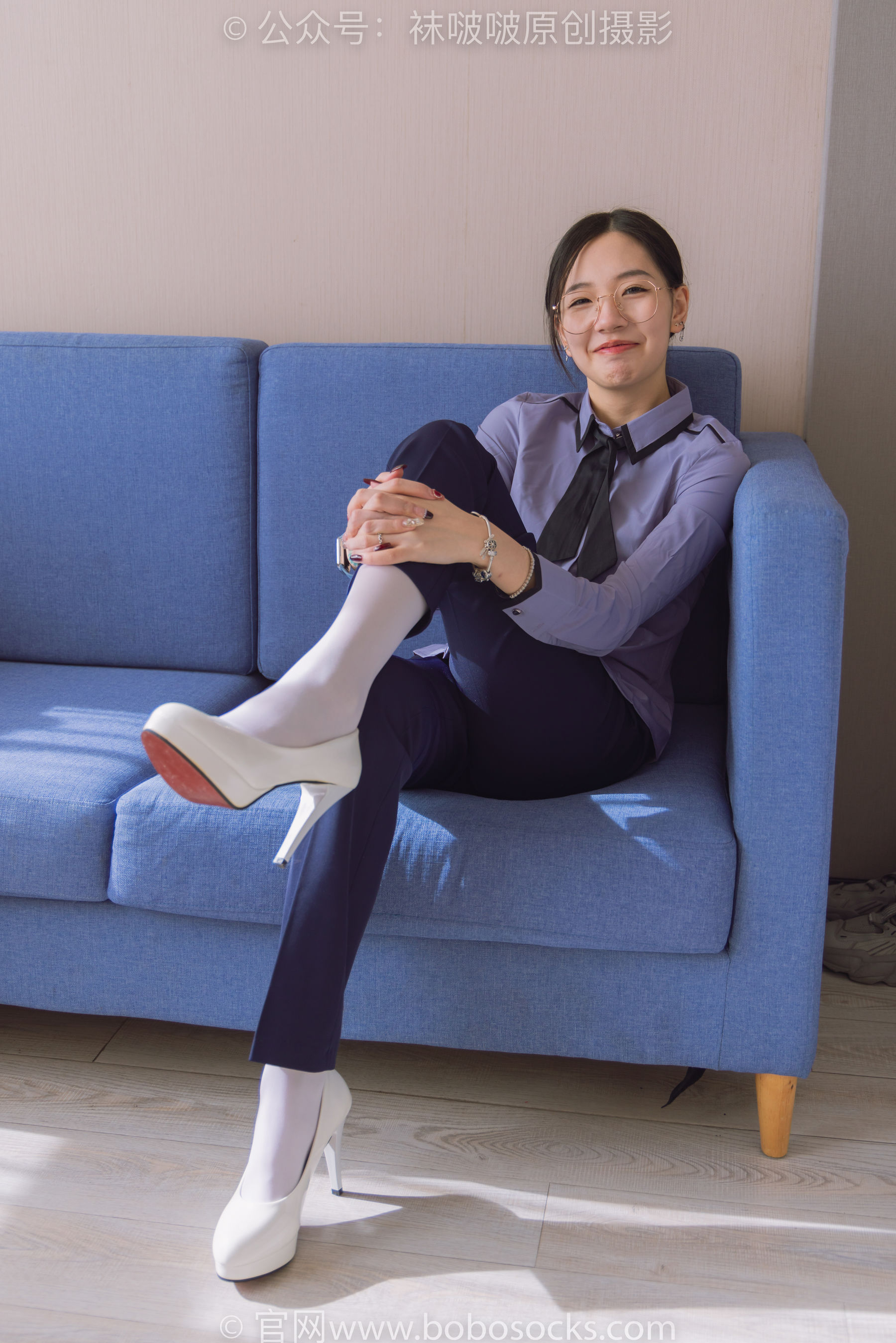 BoBoSocks袜啵啵 No.178 小甜豆-高跟鞋、厚白丝、ol风裤里丝