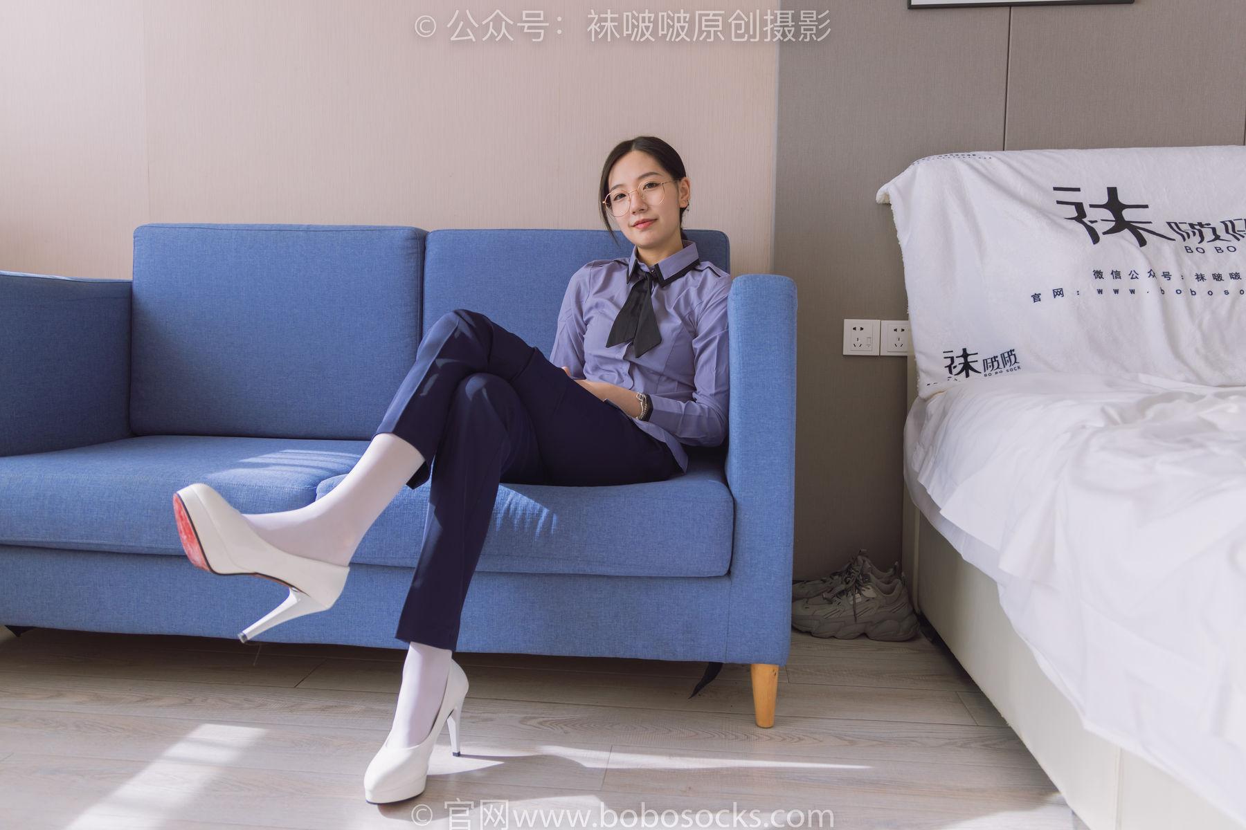 BoBoSocks袜啵啵 No.178 小甜豆-高跟鞋、厚白丝、ol风裤里丝