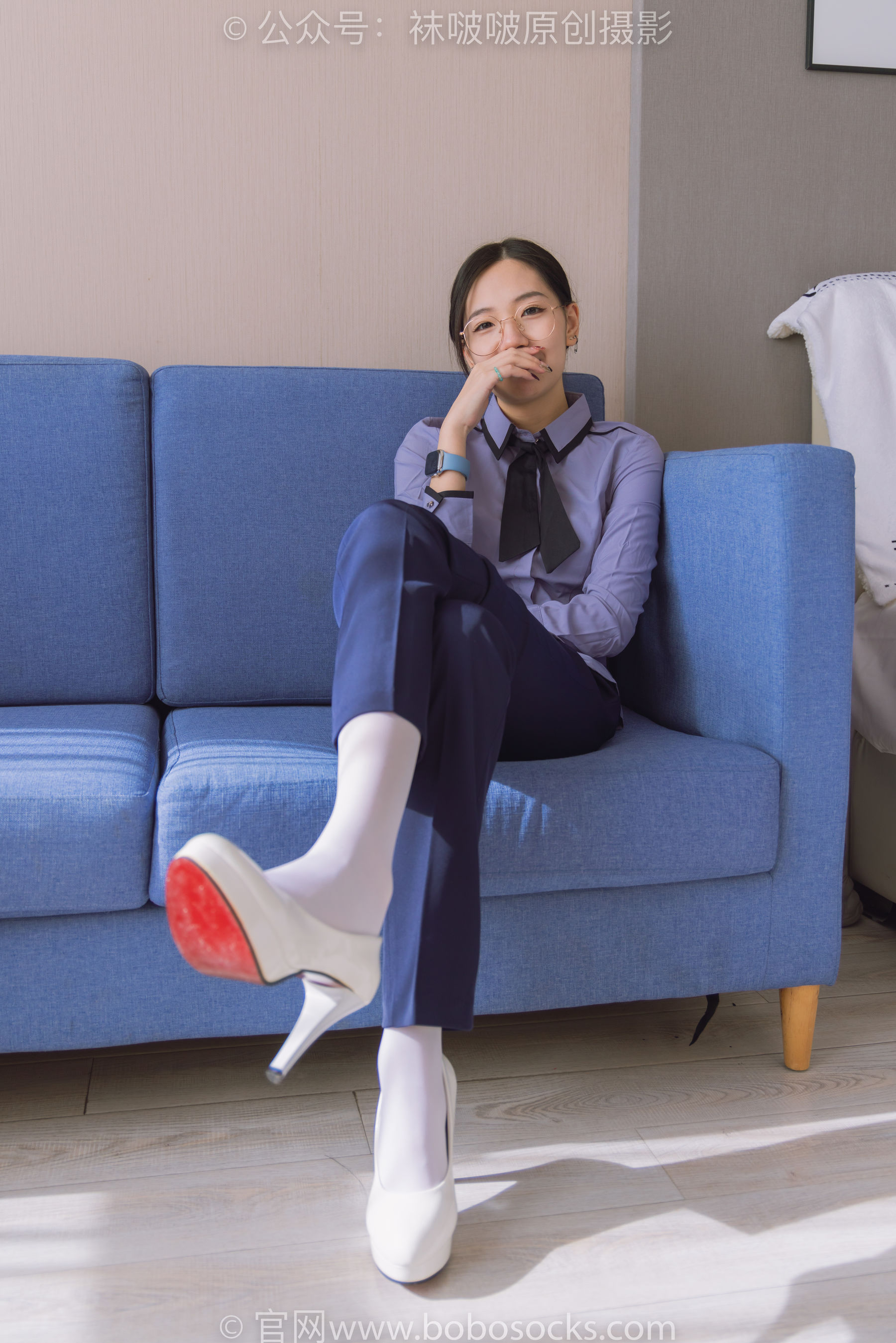 BoBoSocks袜啵啵 No.178 小甜豆-高跟鞋、厚白丝、ol风裤里丝