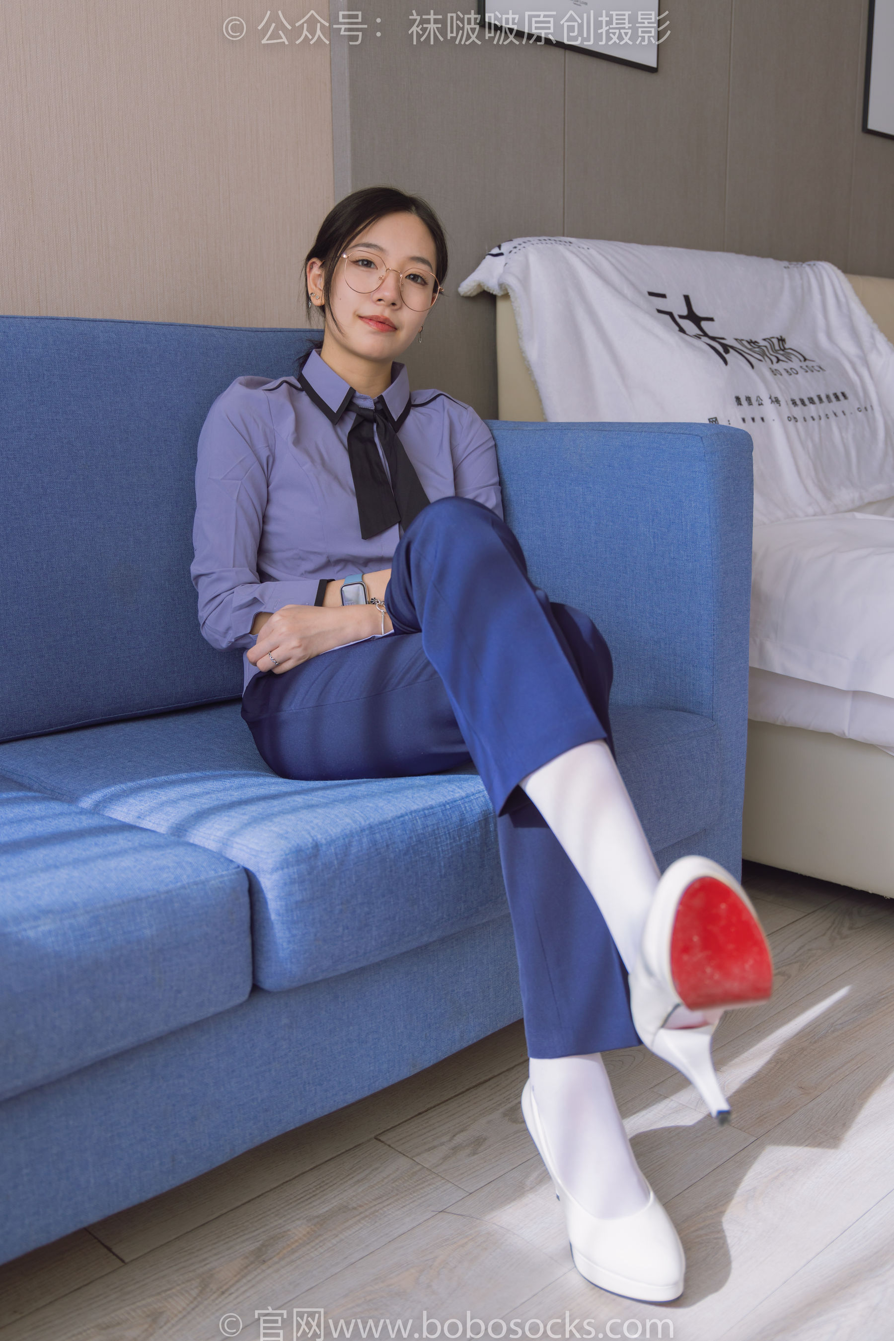 BoBoSocks袜啵啵 No.178 小甜豆-高跟鞋、厚白丝、ol风裤里丝