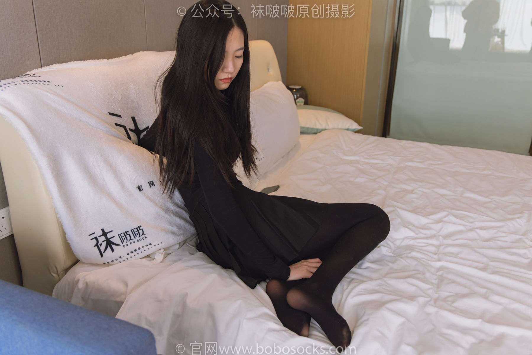 BoBoSocks袜啵啵 No.184 小甜豆-黑皮鞋、厚黑丝