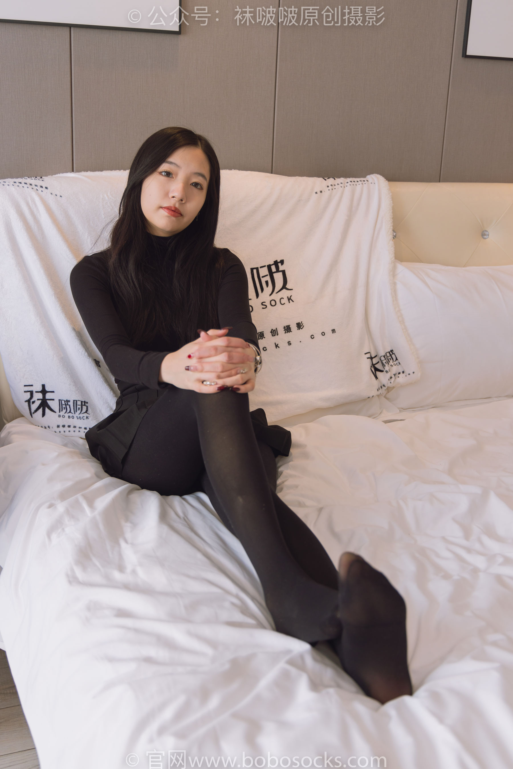 BoBoSocks袜啵啵 No.184 小甜豆-黑皮鞋、厚黑丝