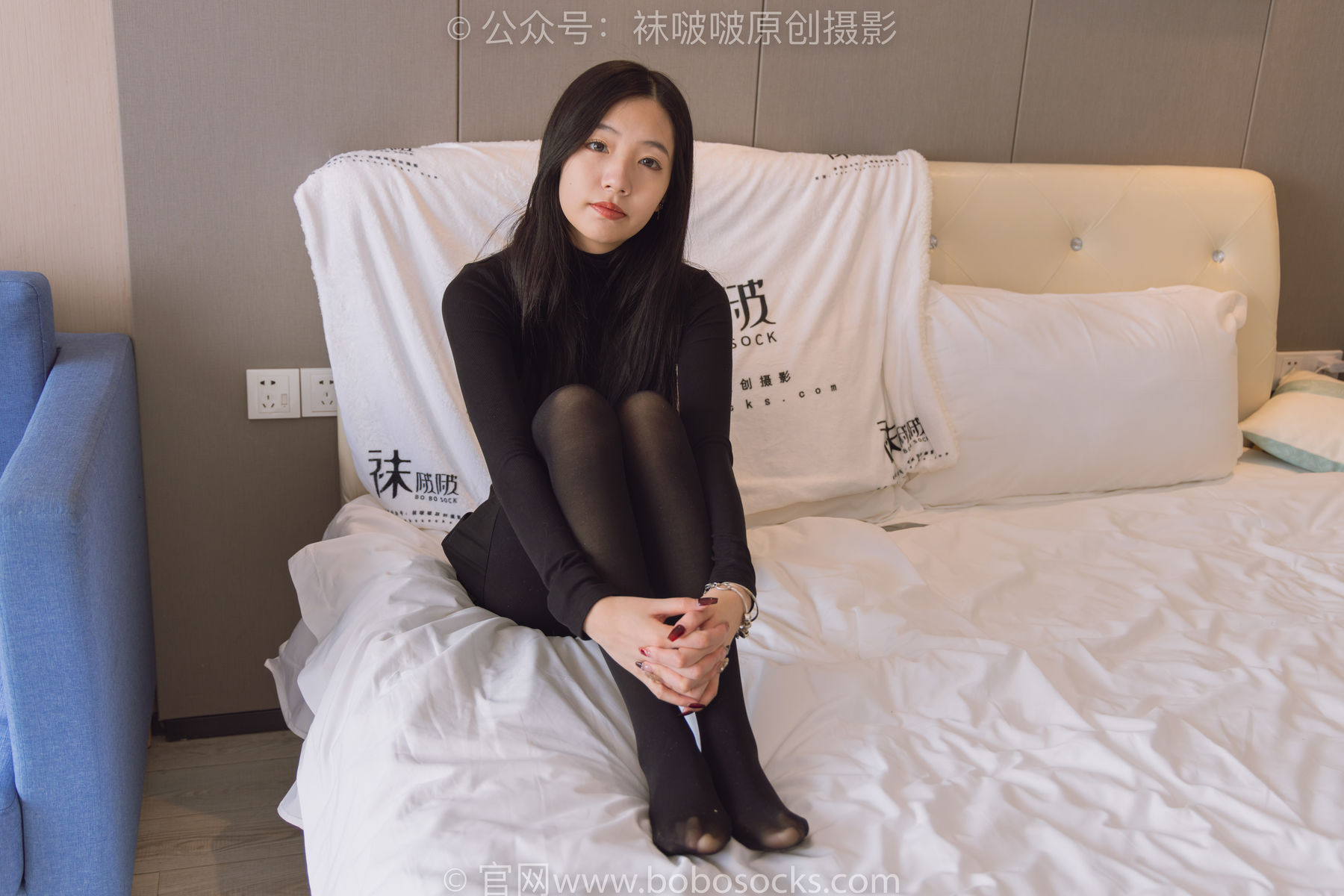 BoBoSocks袜啵啵 No.184 小甜豆-黑皮鞋、厚黑丝