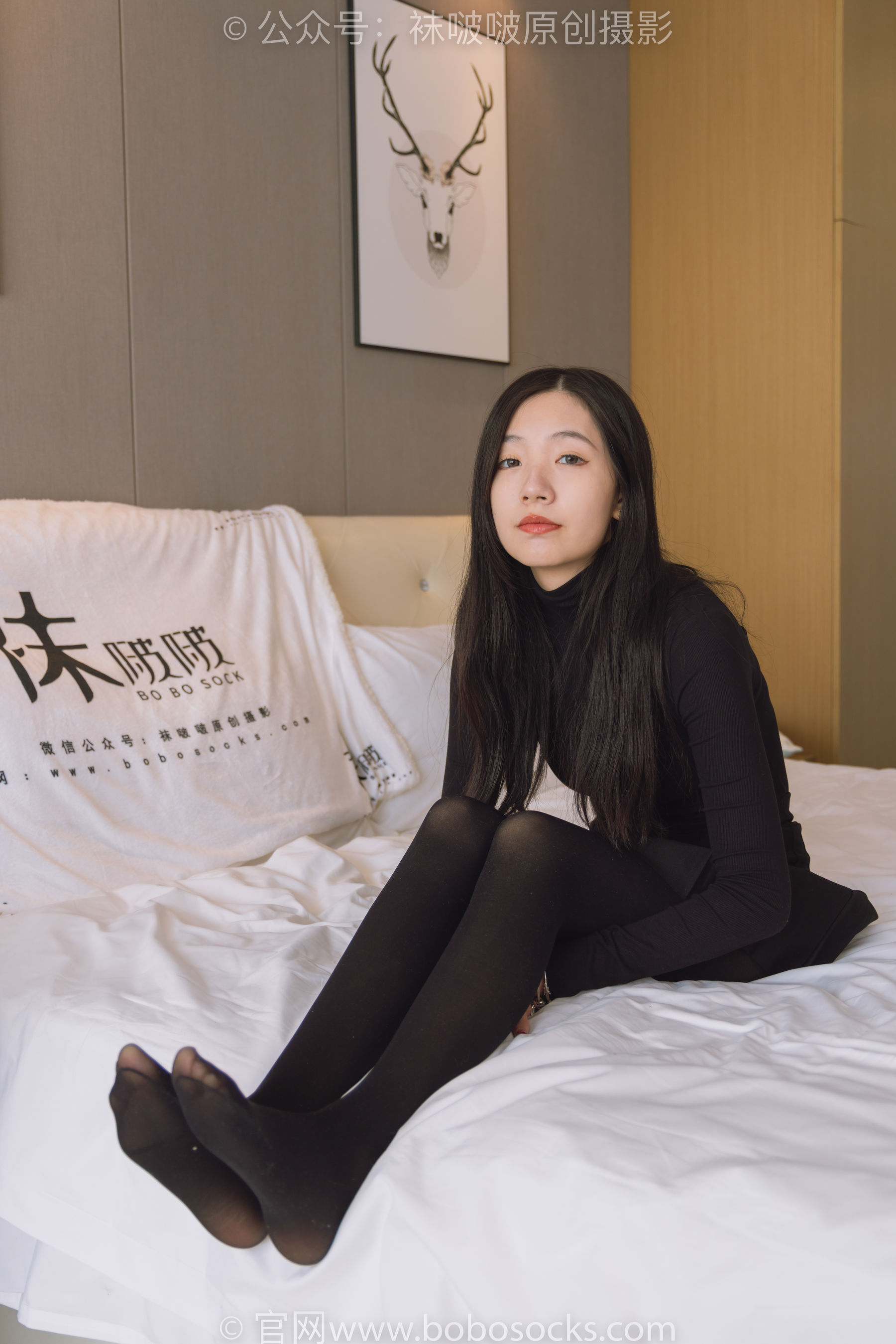 BoBoSocks袜啵啵 No.184 小甜豆-黑皮鞋、厚黑丝
