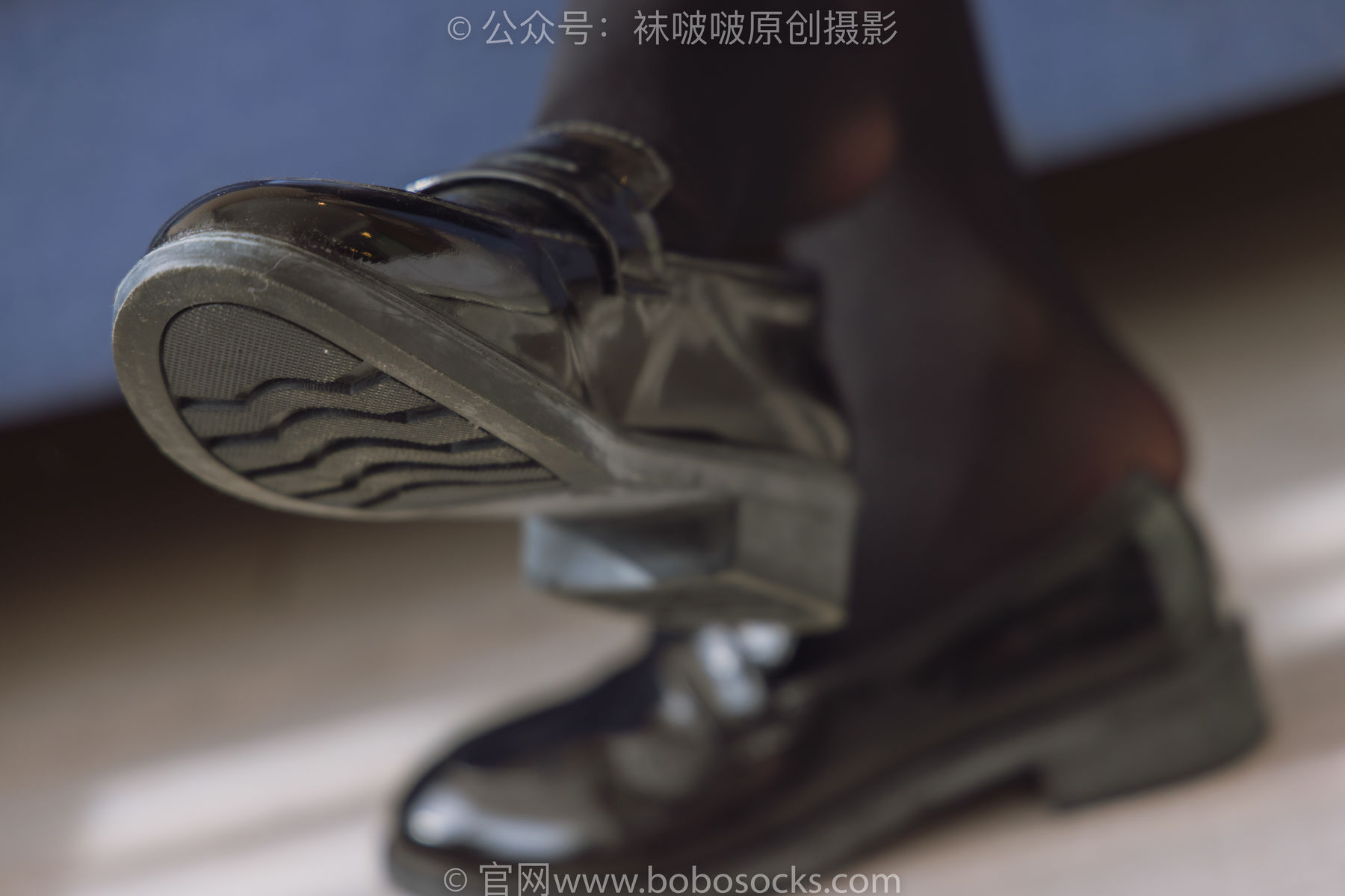 BoBoSocks袜啵啵 No.184 小甜豆-黑皮鞋、厚黑丝