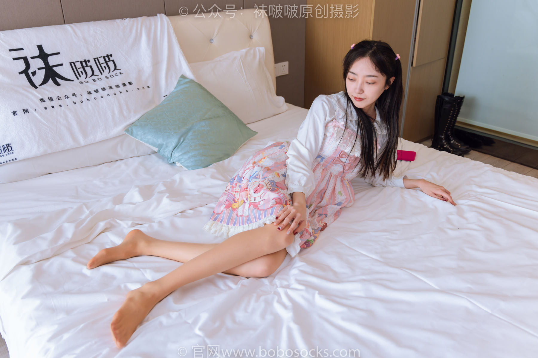 BoBoSocks袜啵啵 No.187 稚予-Lolita裙、白皮鞋、肉丝