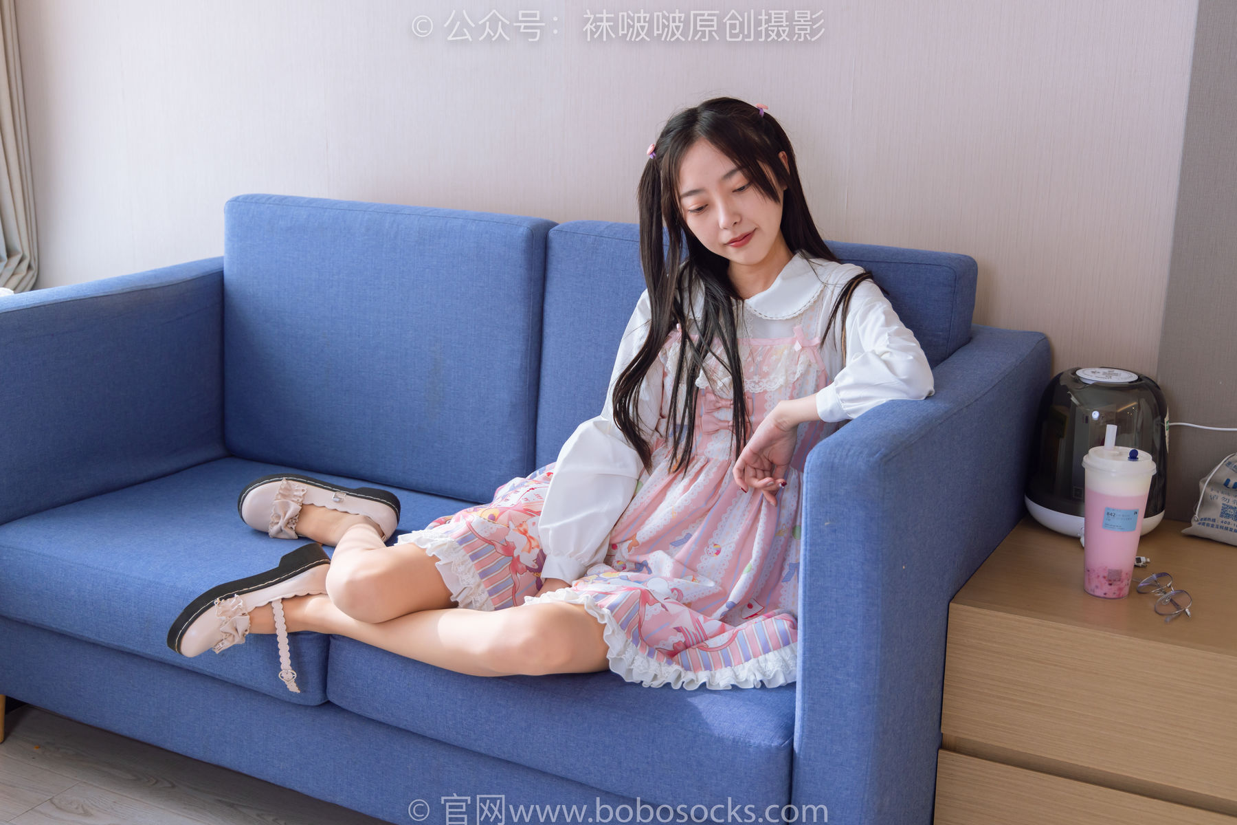 BoBoSocks袜啵啵 No.187 稚予-Lolita裙、白皮鞋、肉丝