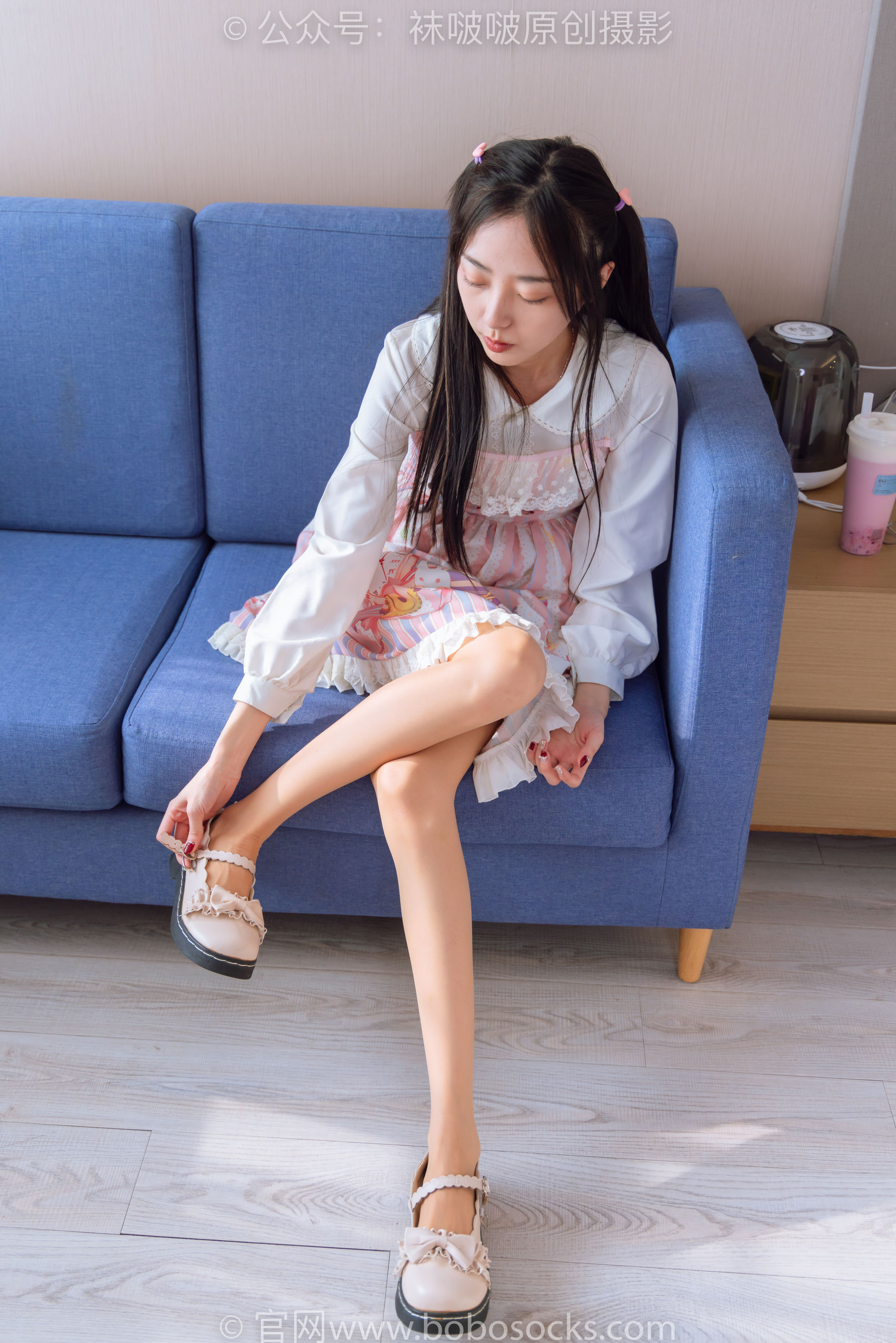 BoBoSocks袜啵啵 No.187 稚予-Lolita裙、白皮鞋、肉丝