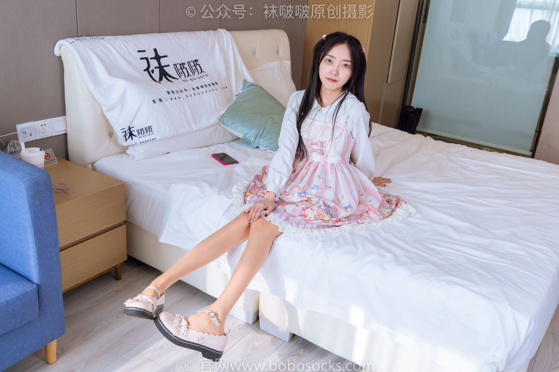 BoBoSocks袜啵啵 No.187 稚予-Lolita裙、白皮鞋、肉丝