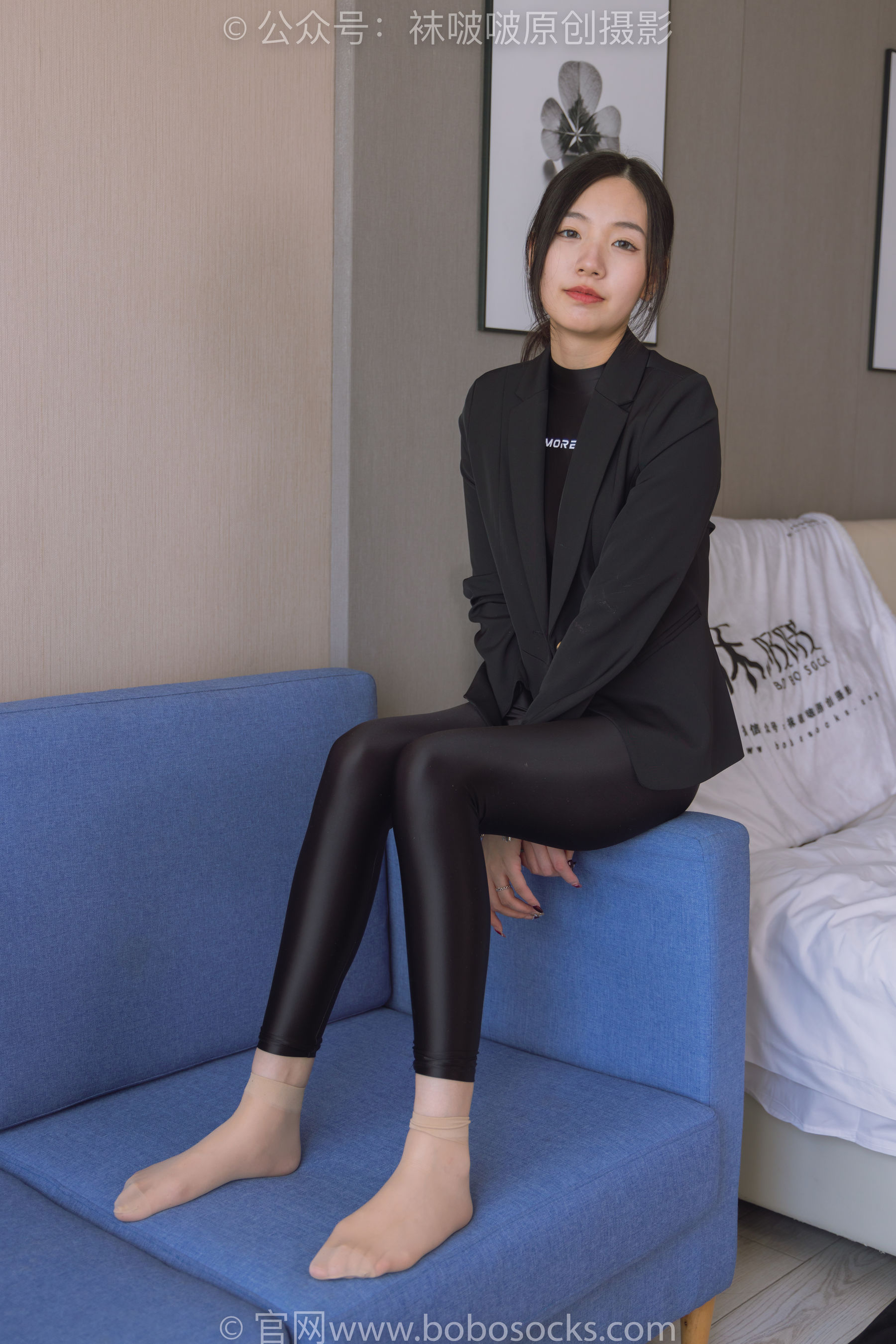 BoBoSocks袜啵啵 No.188 小甜豆-连体泳衣、高跟长靴、短肉丝、裸足