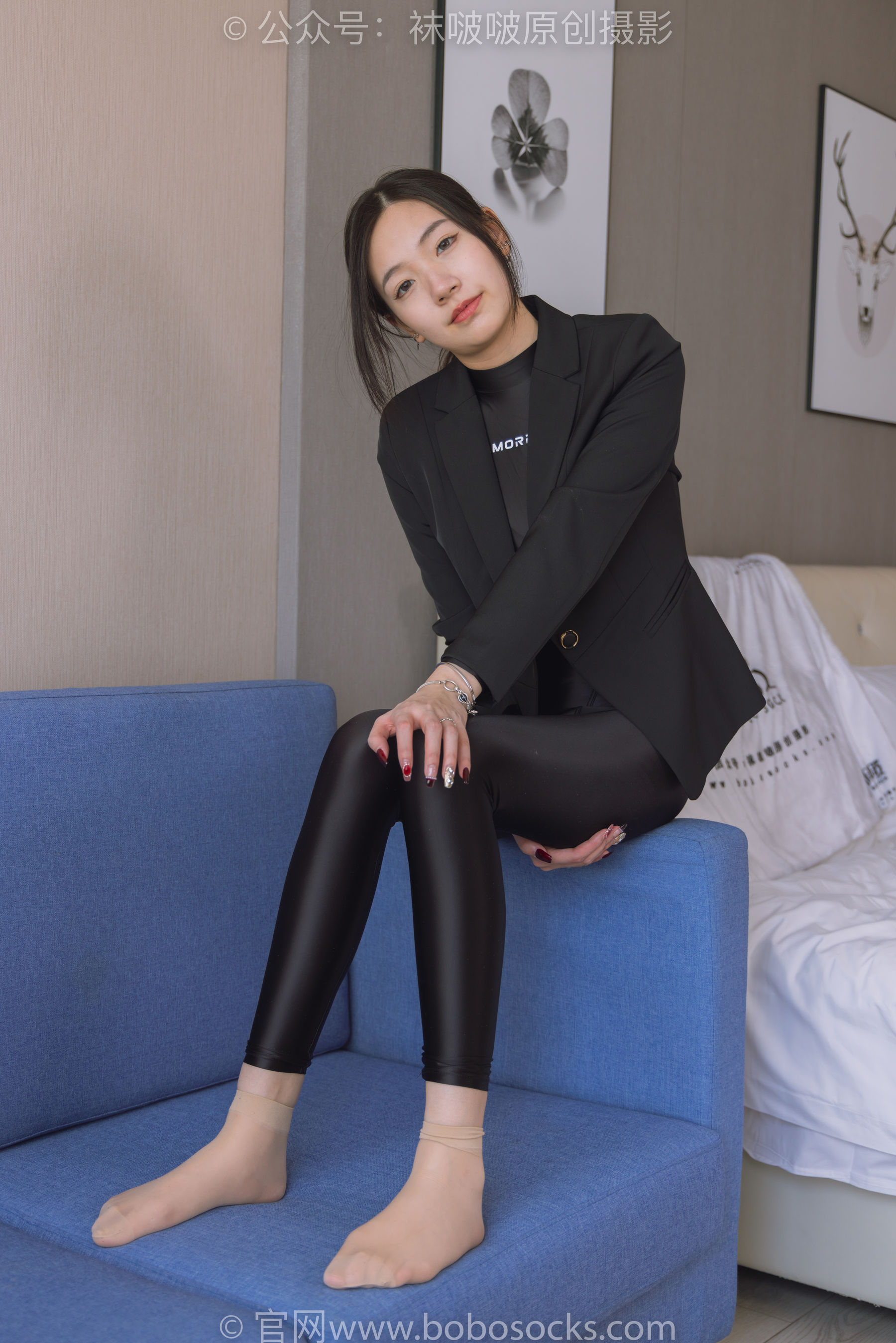 BoBoSocks袜啵啵 No.188 小甜豆-连体泳衣、高跟长靴、短肉丝、裸足