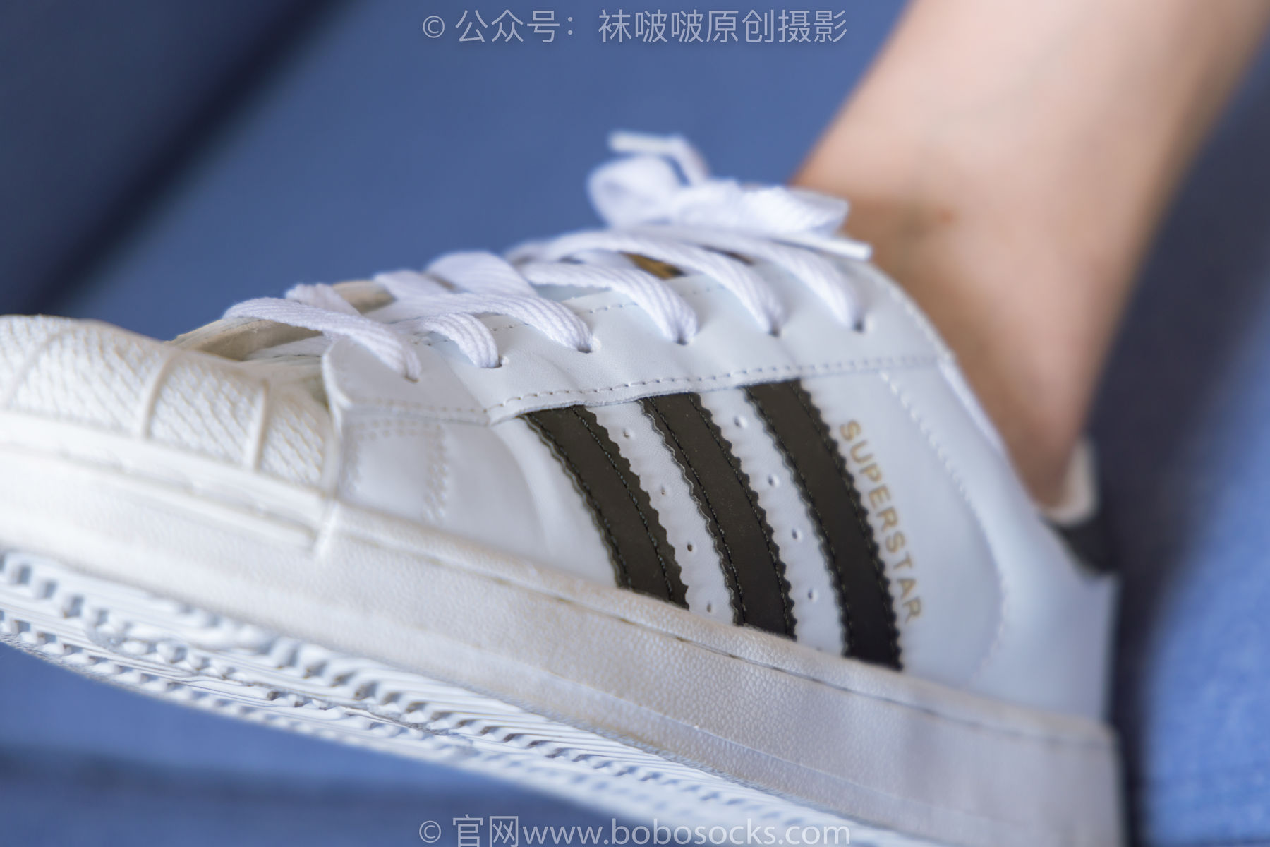 BoBoSocks袜啵啵 No.189 小甜豆-贝壳头板鞋、白棉袜、裸足