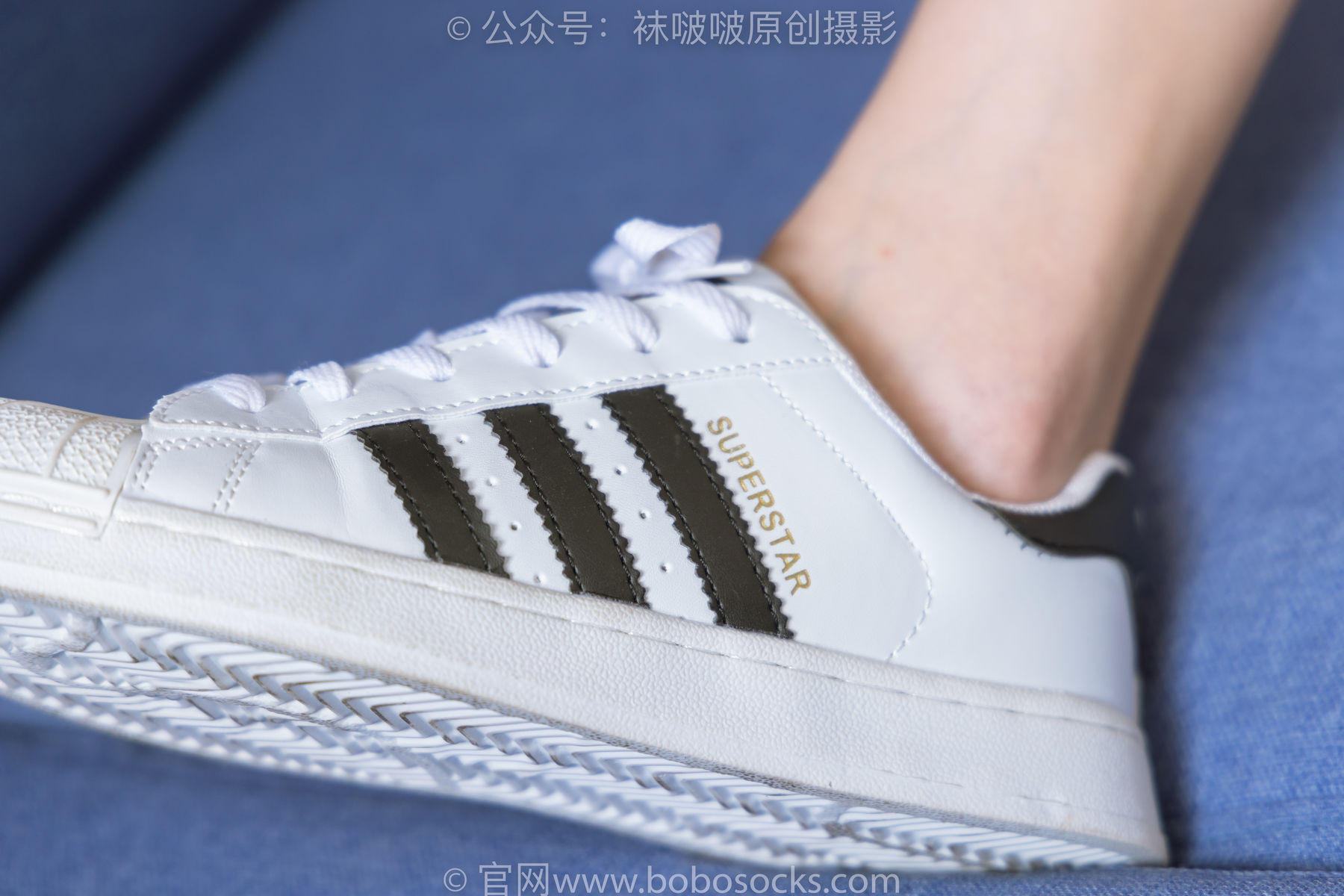 BoBoSocks袜啵啵 No.189 小甜豆-贝壳头板鞋、白棉袜、裸足