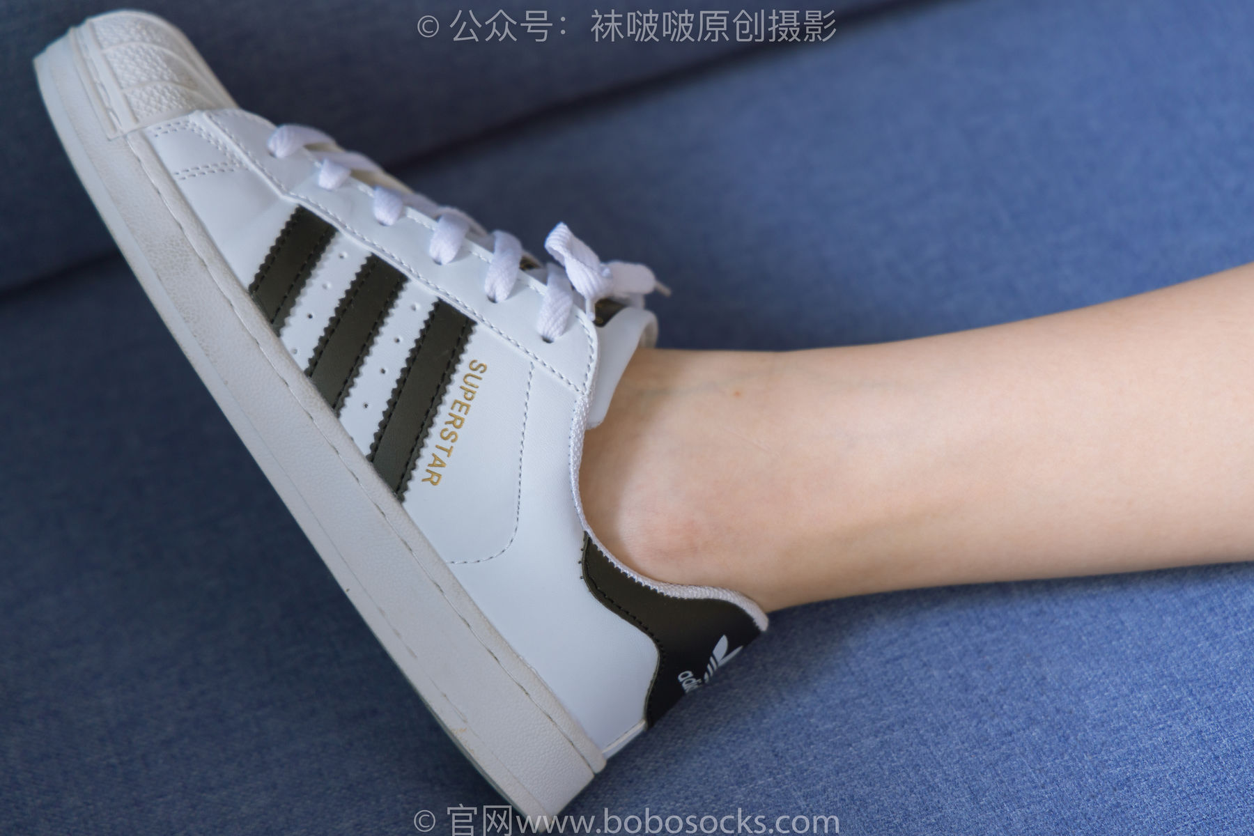 BoBoSocks袜啵啵 No.189 小甜豆-贝壳头板鞋、白棉袜、裸足