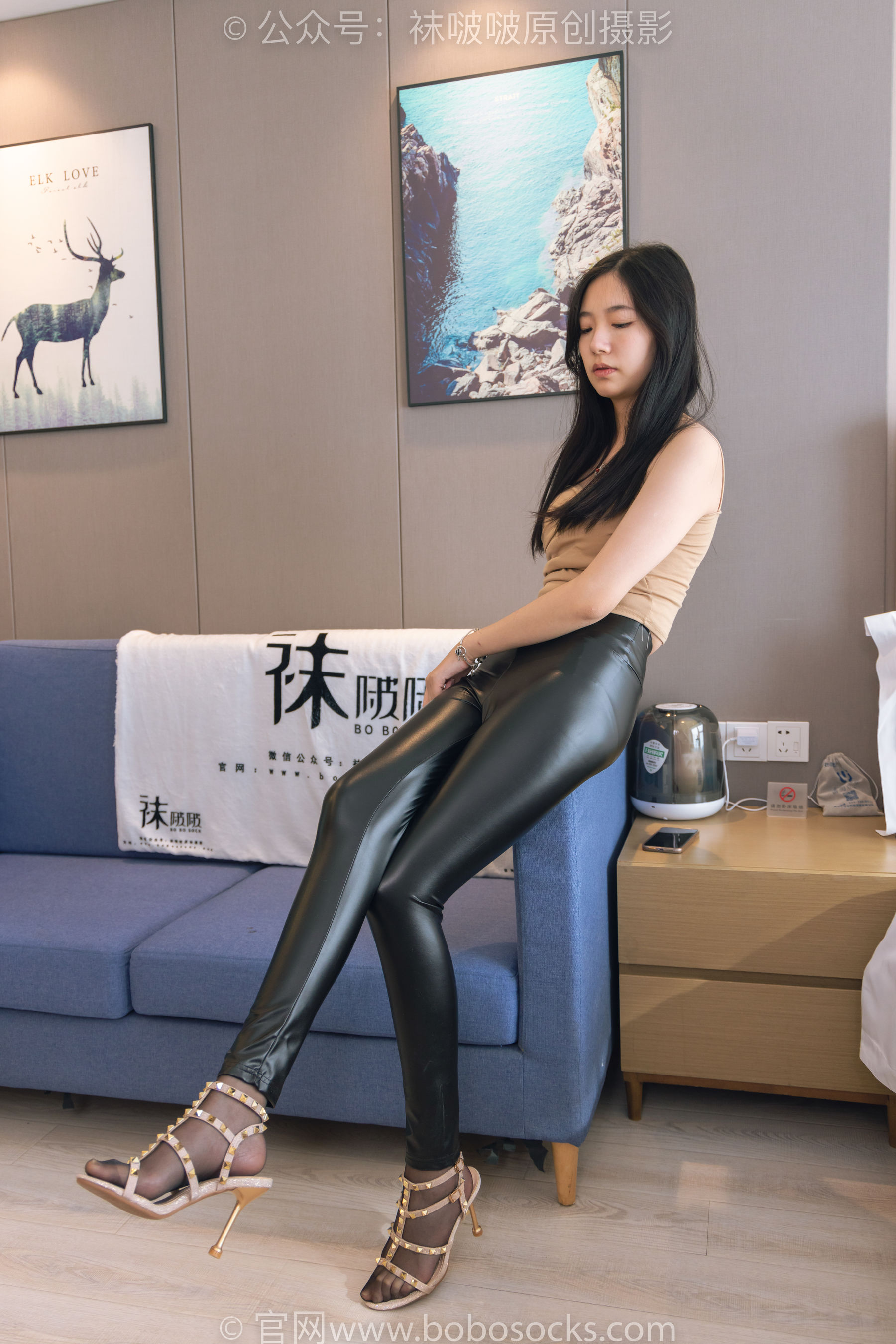 BoBoSocks袜啵啵 No.191 小甜豆-高跟鞋、黑丝、皮裤裤里丝