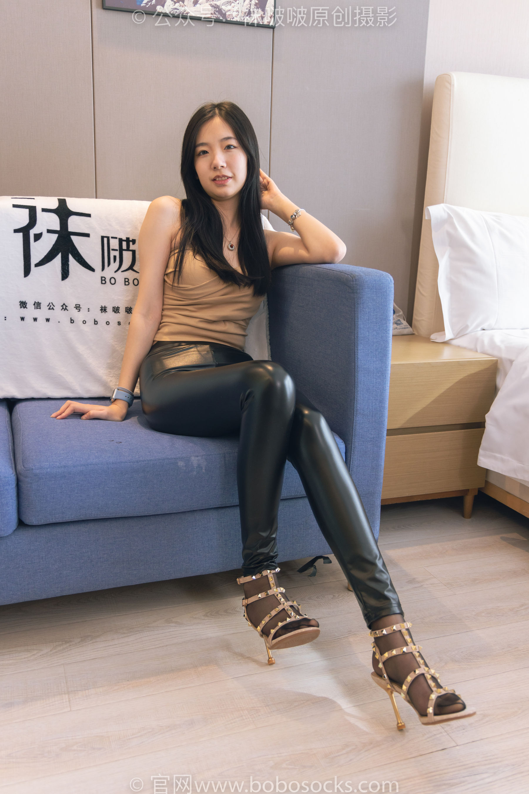 BoBoSocks袜啵啵 No.191 小甜豆-高跟鞋、黑丝、皮裤裤里丝