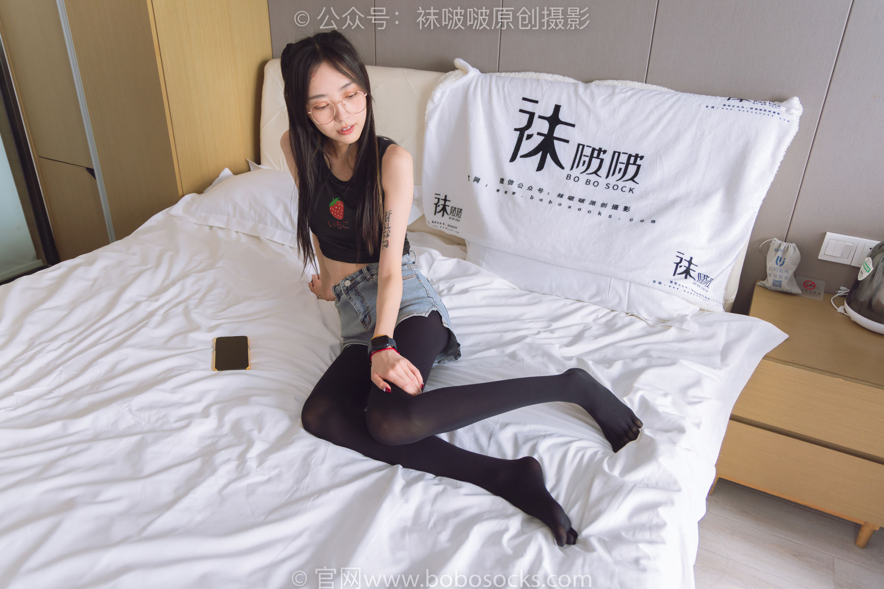 BoBoSocks袜啵啵 No.192 稚予-高跟鞋、黑色五指袜