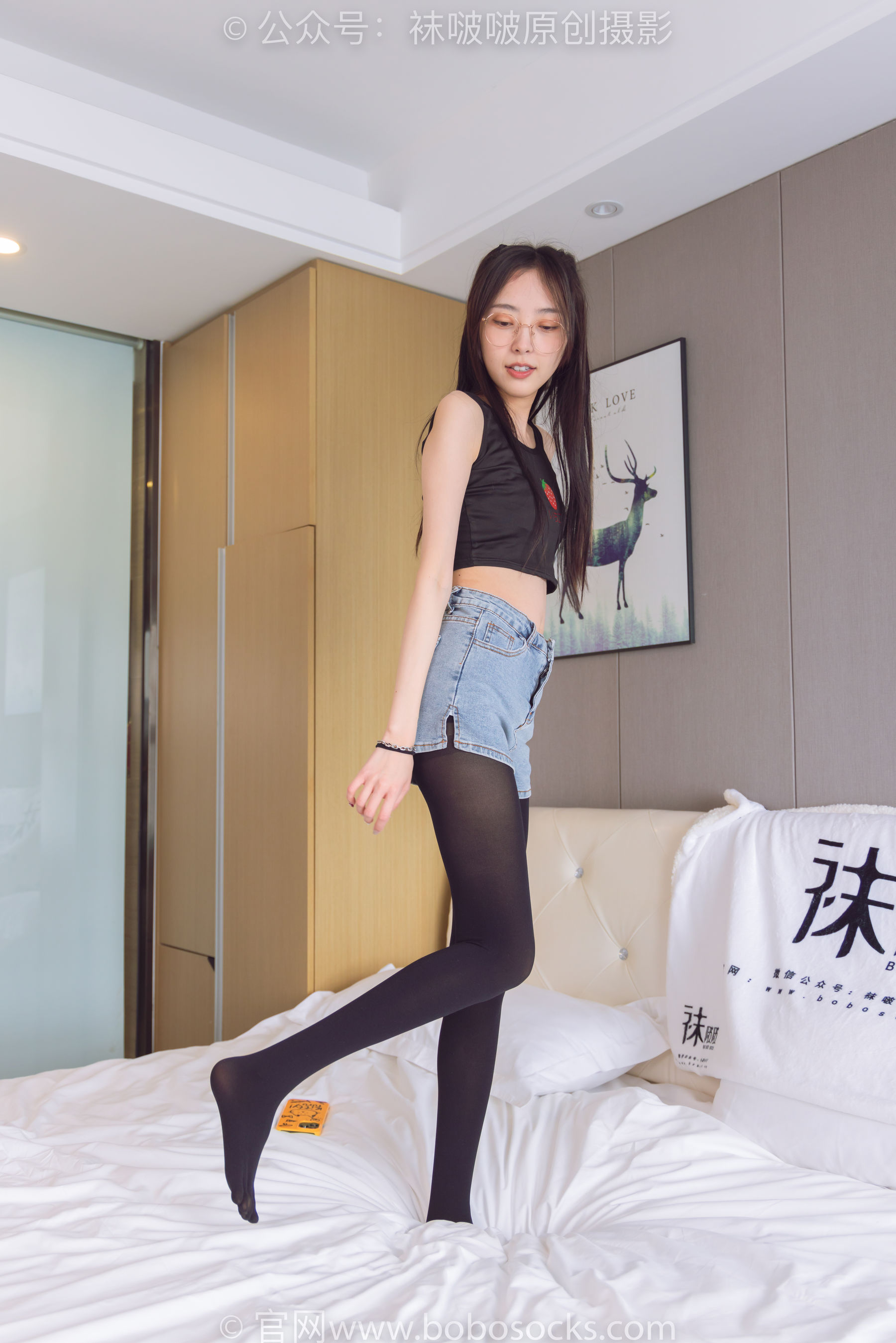 BoBoSocks袜啵啵 No.192 稚予-高跟鞋、黑色五指袜
