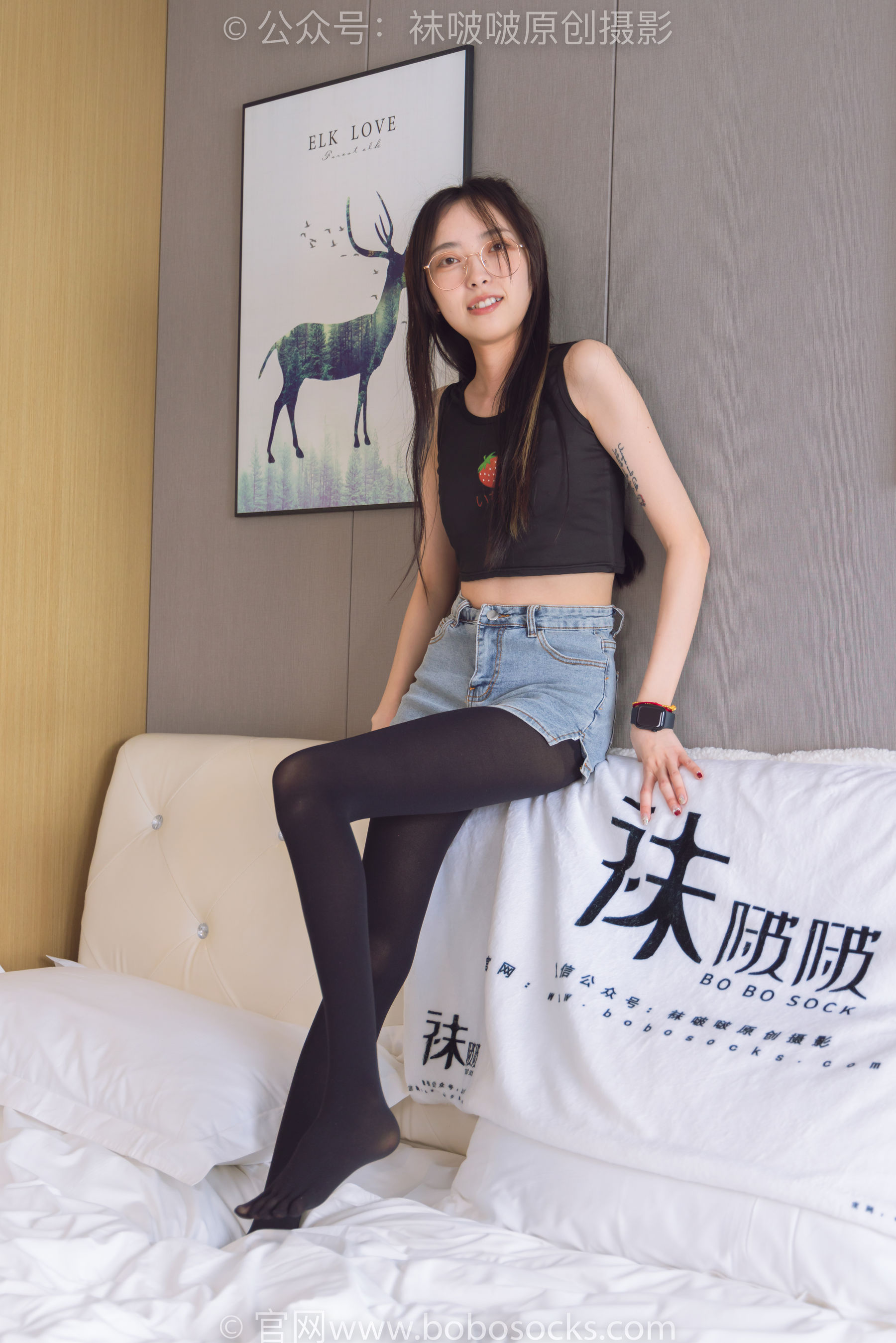BoBoSocks袜啵啵 No.192 稚予-高跟鞋、黑色五指袜