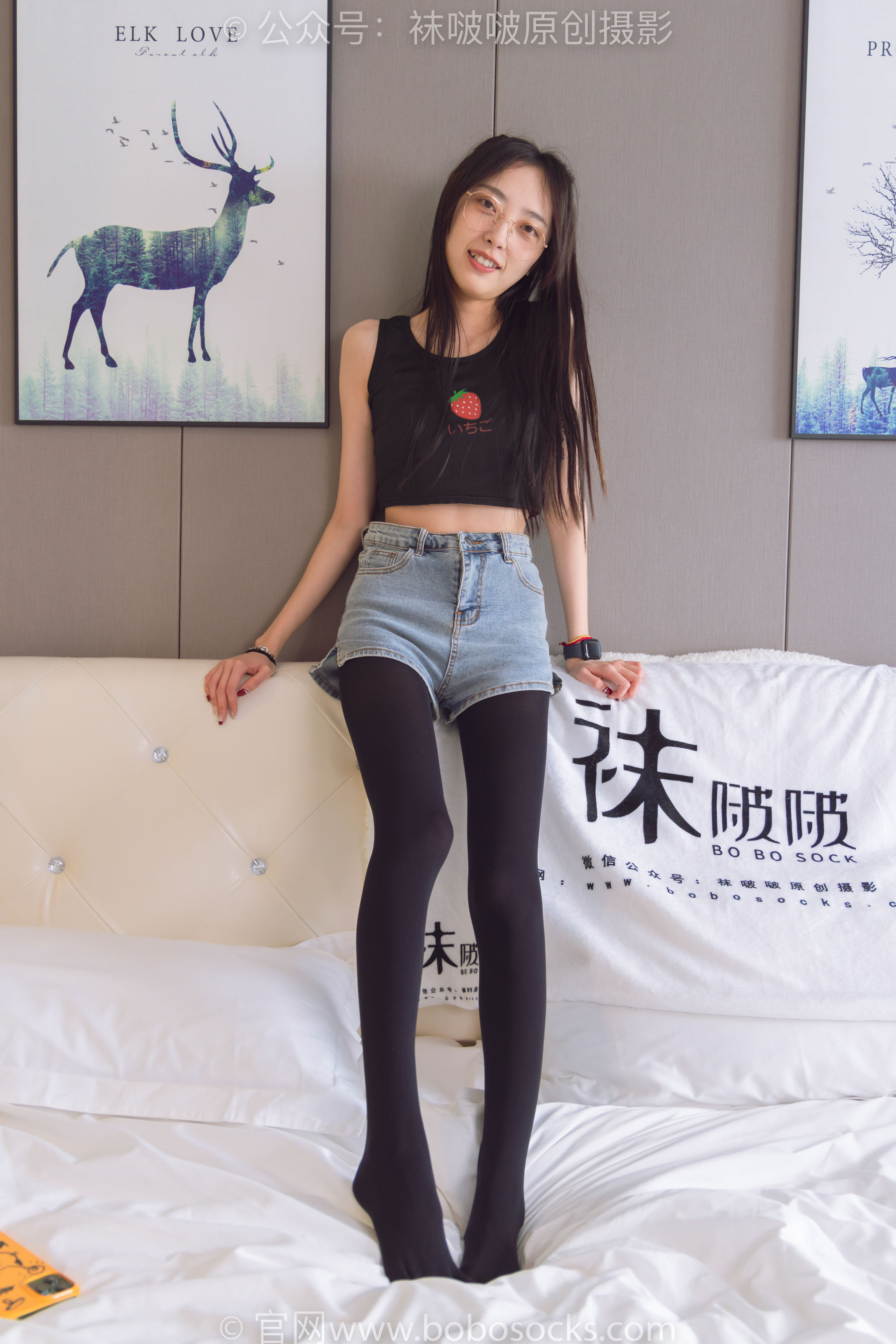 BoBoSocks袜啵啵 No.192 稚予-高跟鞋、黑色五指袜