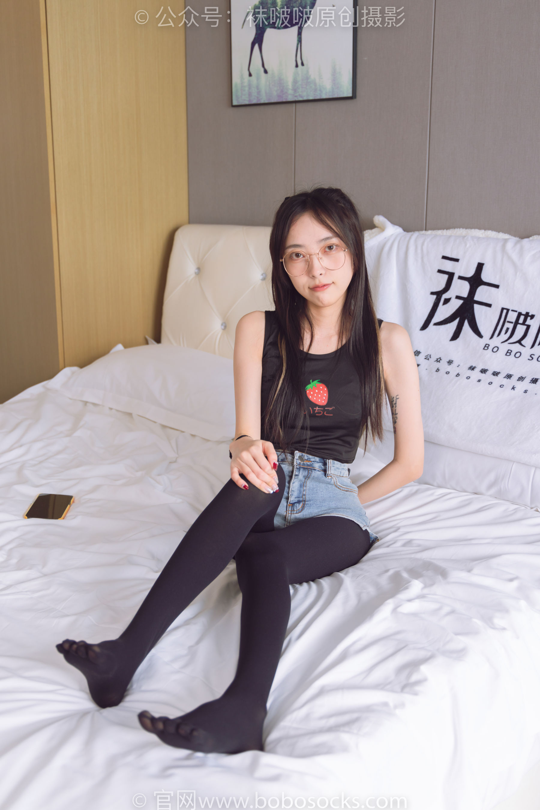 BoBoSocks袜啵啵 No.192 稚予-高跟鞋、黑色五指袜