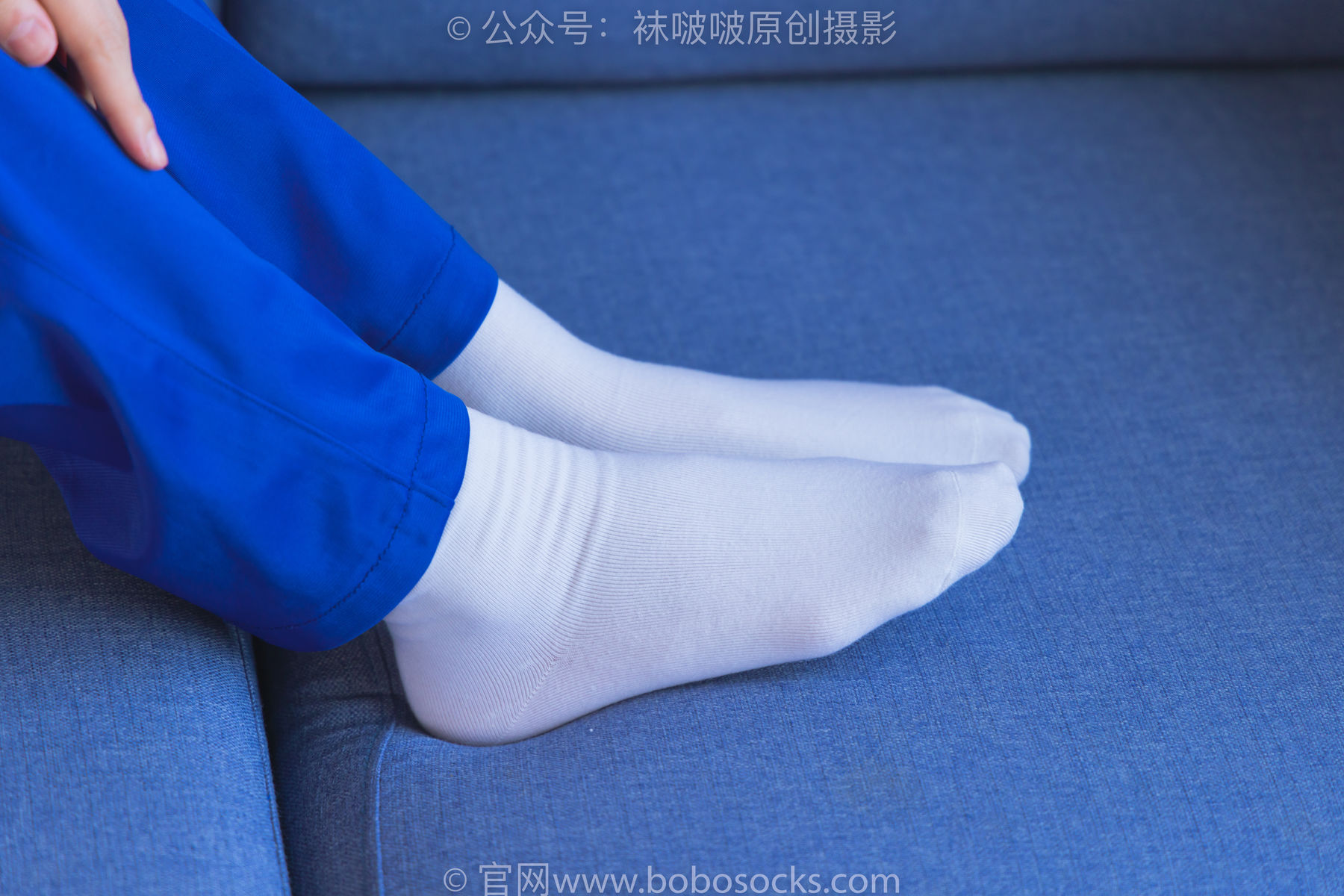 BoBoSocks袜啵啵 No.193 小沫-贝壳头板鞋、白棉袜、肉丝、校服裤里丝