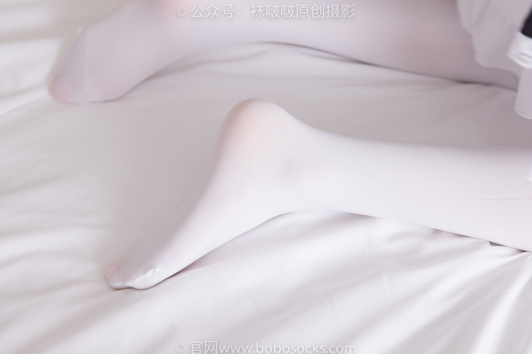 BoBoSocks袜啵啵 No.195 小甜豆-黑皮鞋、厚白丝、女仆装