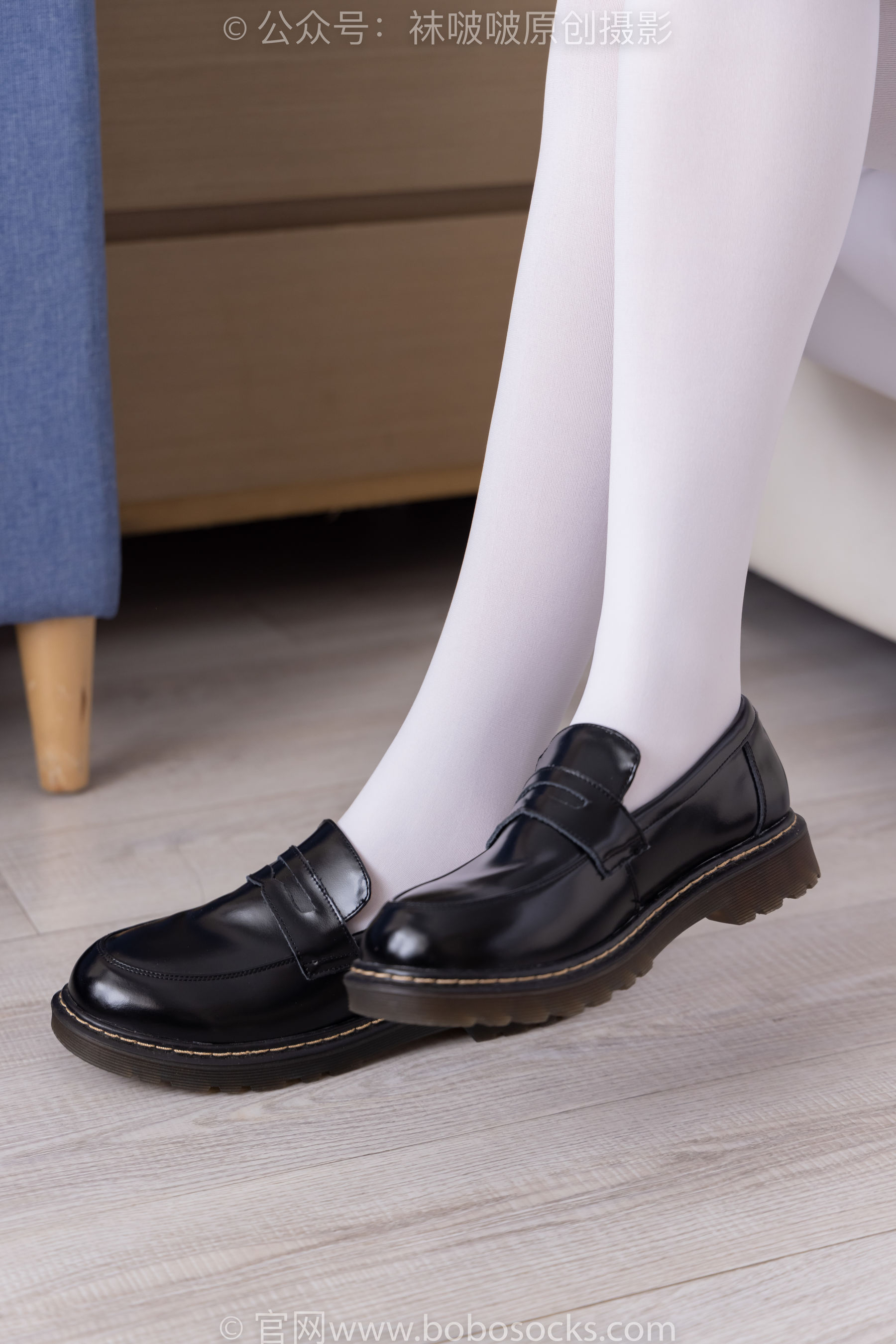 BoBoSocks袜啵啵 No.195 小甜豆-黑皮鞋、厚白丝、女仆装