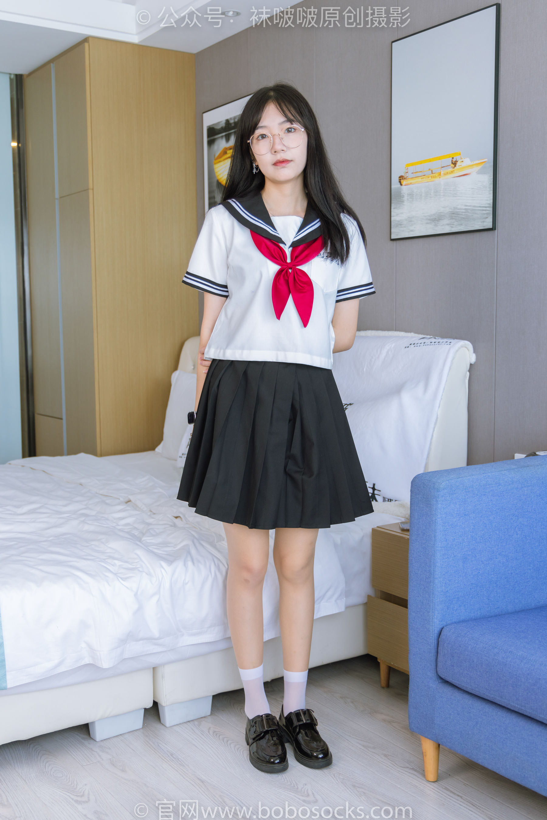 BoBoSocks袜啵啵 No.197 小甜豆-皮鞋、短白丝、肉丝、jk制服