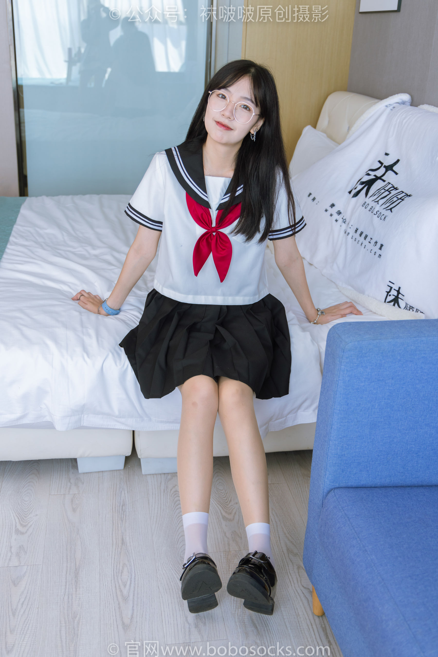 BoBoSocks袜啵啵 No.197 小甜豆-皮鞋、短白丝、肉丝、jk制服