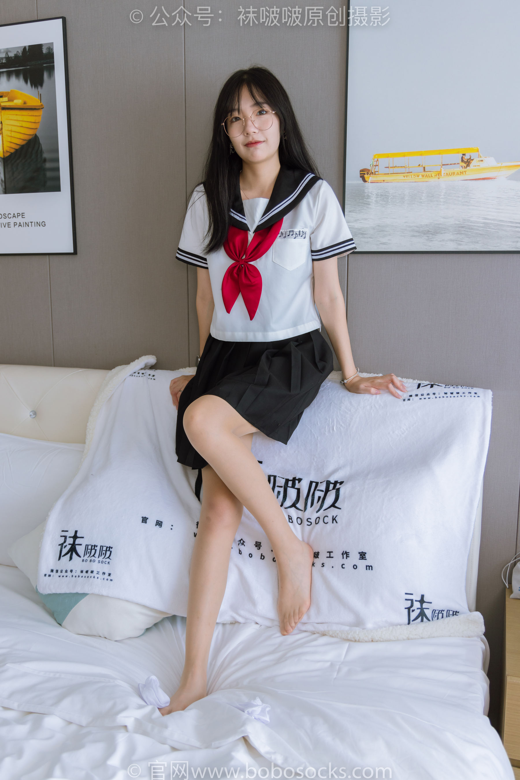 BoBoSocks袜啵啵 No.197 小甜豆-皮鞋、短白丝、肉丝、jk制服