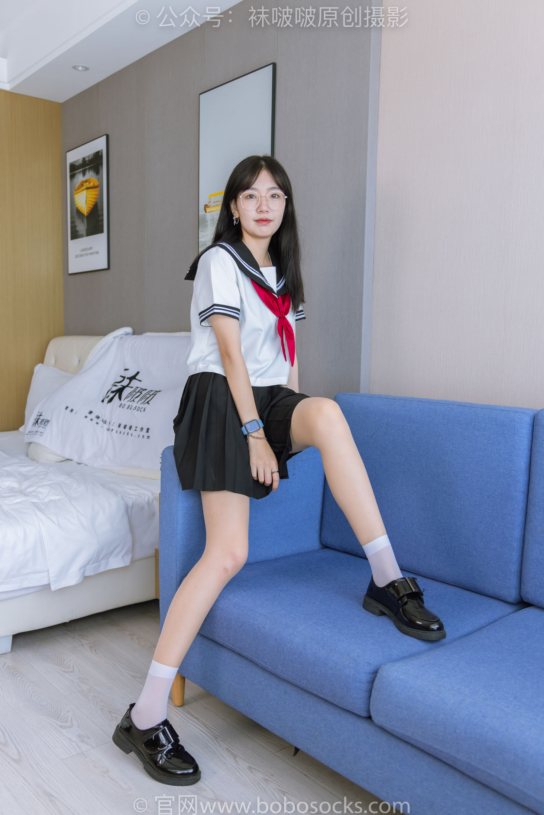 BoBoSocks袜啵啵 No.197 小甜豆-皮鞋、短白丝、肉丝、jk制服