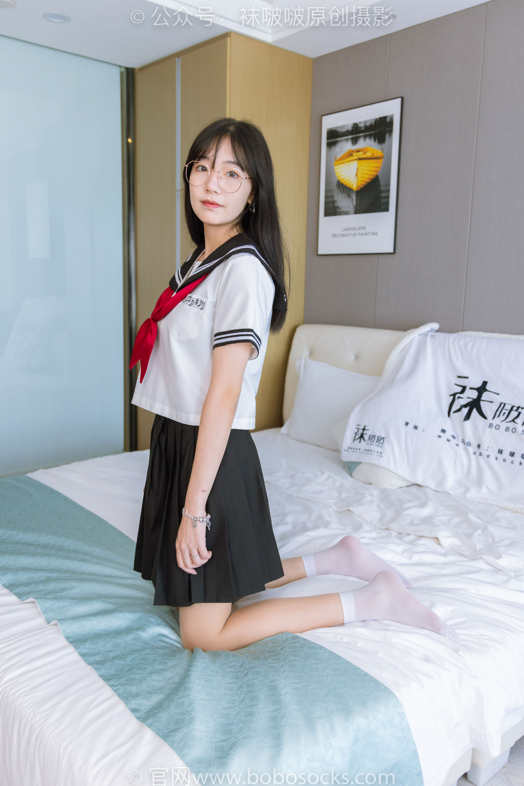BoBoSocks袜啵啵 No.197 小甜豆-皮鞋、短白丝、肉丝、jk制服