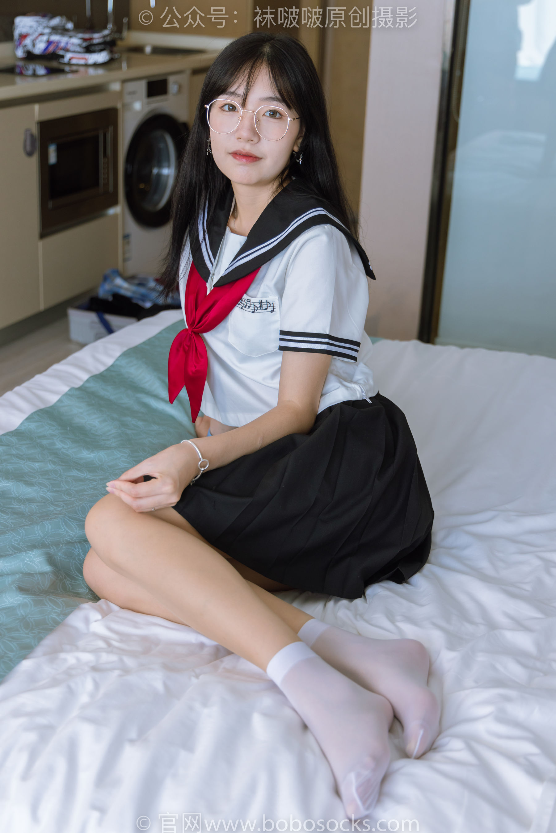 BoBoSocks袜啵啵 No.197 小甜豆-皮鞋、短白丝、肉丝、jk制服