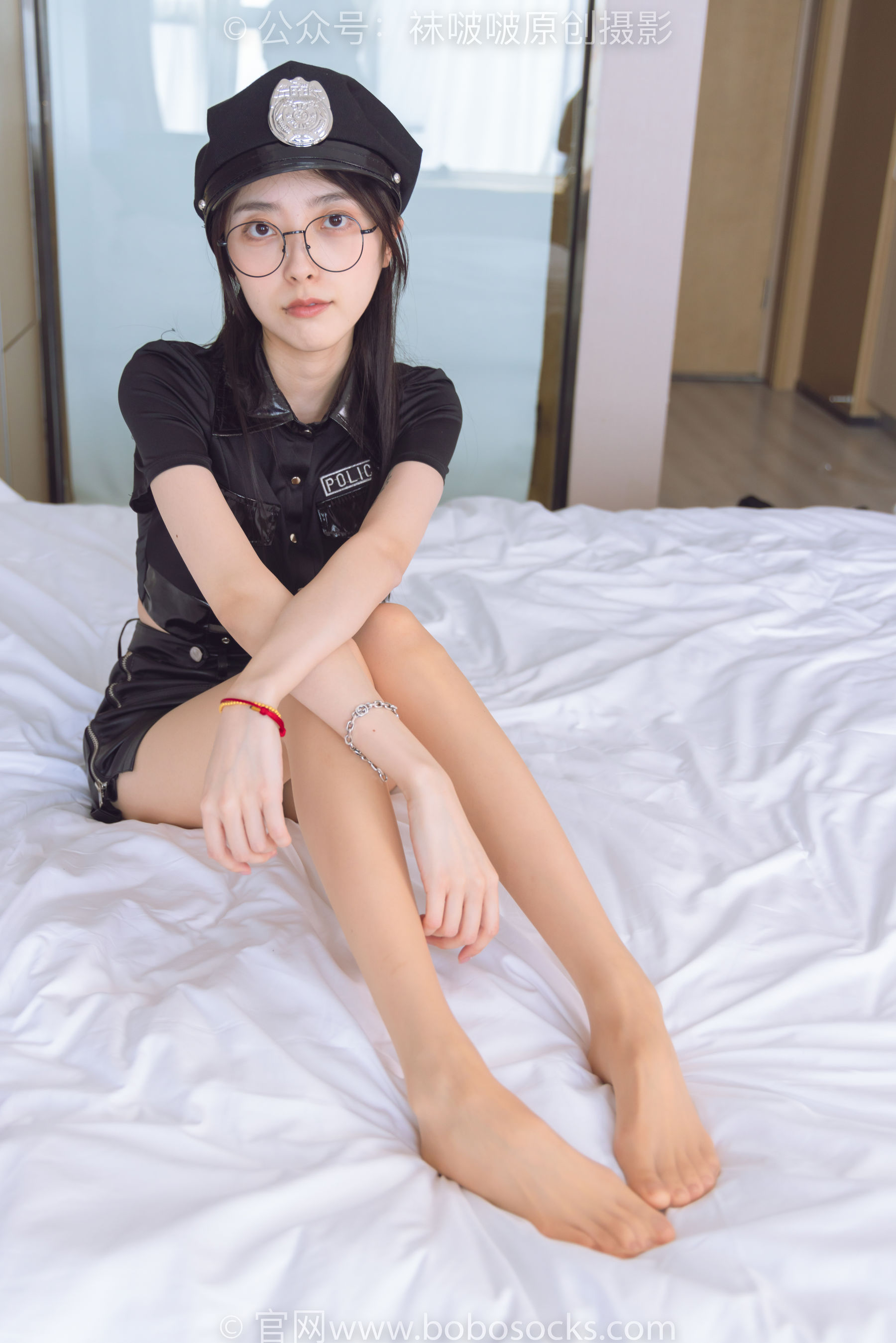 BoBoSocks袜啵啵 No.198 稚予-皮鞋、黑色小腿袜、高跟鞋、肉丝