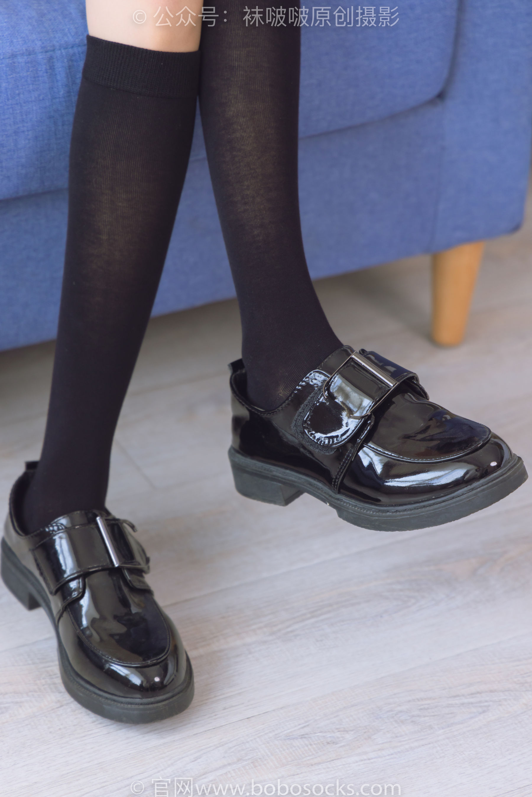 BoBoSocks袜啵啵 No.198 稚予-皮鞋、黑色小腿袜、高跟鞋、肉丝
