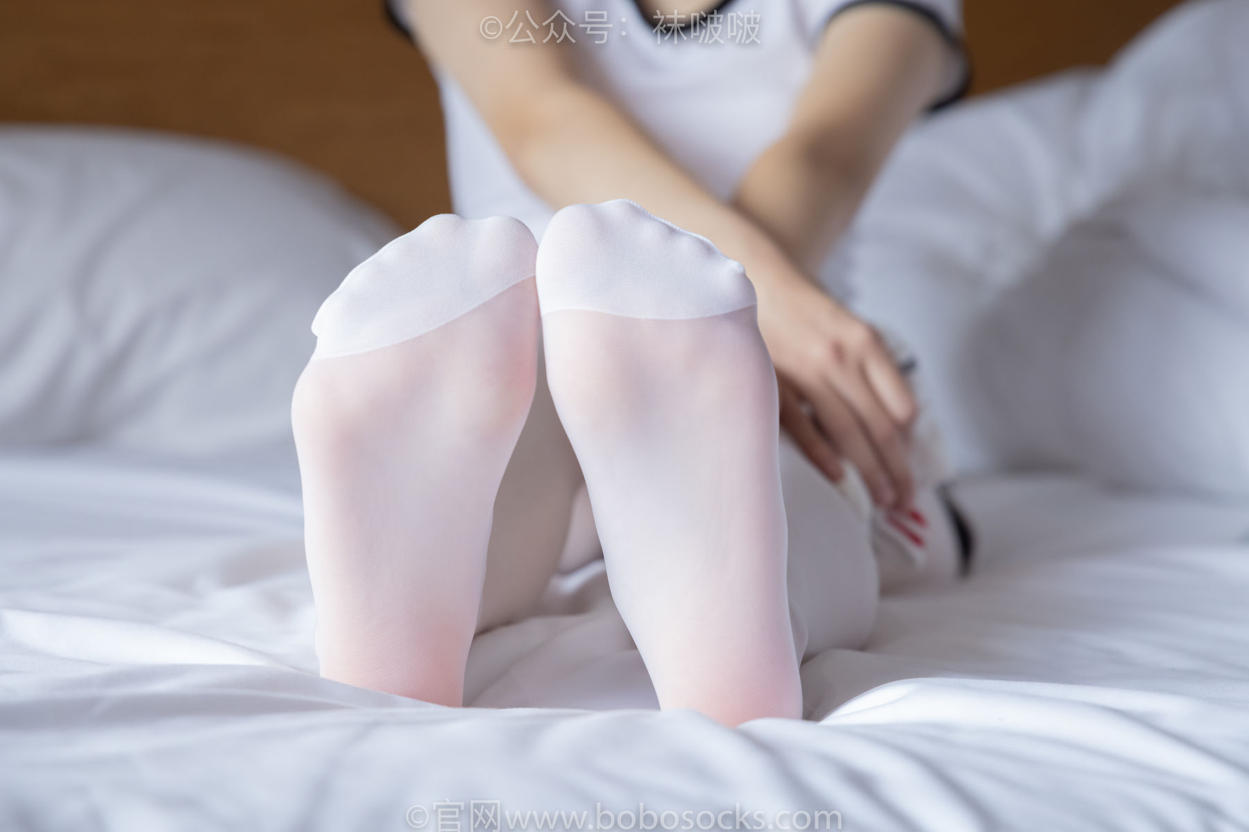 BoBoSocks袜啵啵 积分限定作品004 熊熊-板鞋、白棉袜、白丝