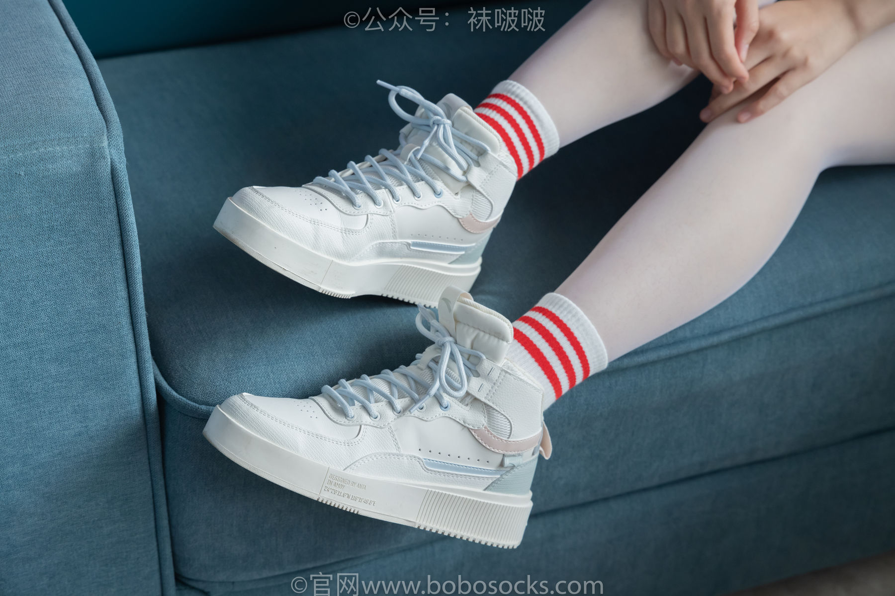 BoBoSocks袜啵啵 积分限定作品004 熊熊-板鞋、白棉袜、白丝