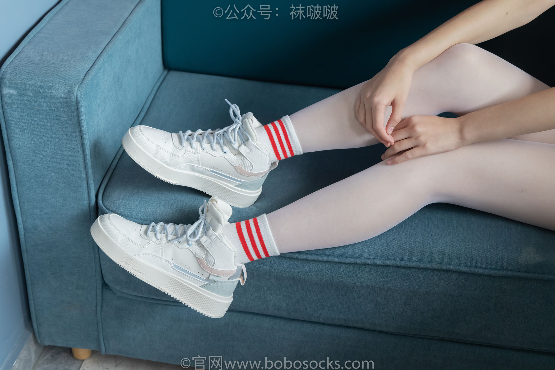 BoBoSocks袜啵啵 积分限定作品004 熊熊-板鞋、白棉袜、白丝