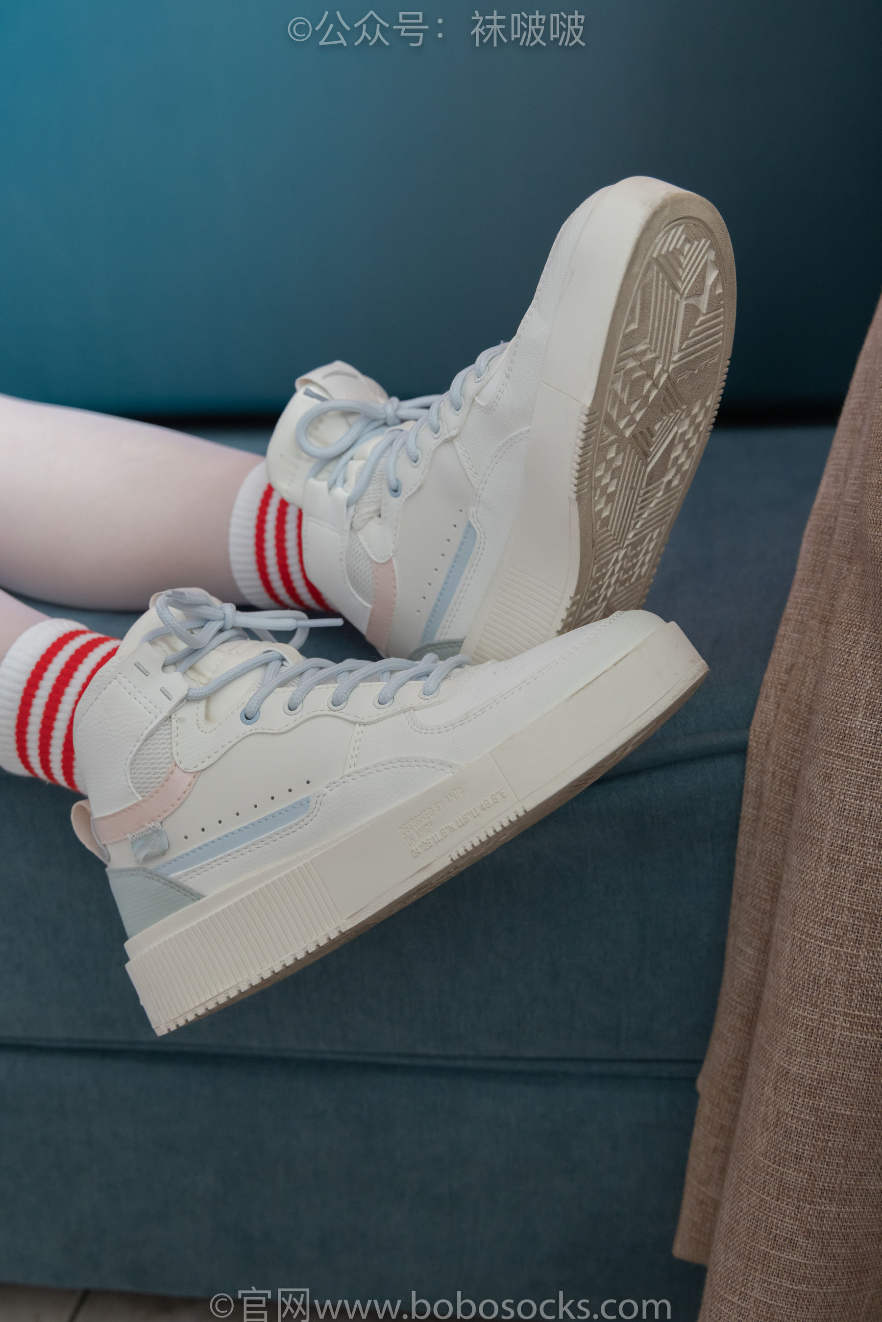 BoBoSocks袜啵啵 积分限定作品004 熊熊-板鞋、白棉袜、白丝
