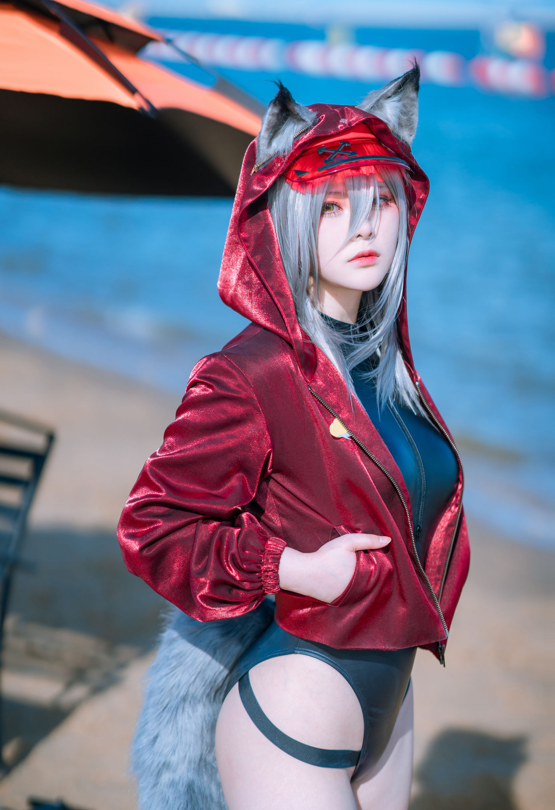 动漫博主w百合欧皇子w - 明日方舟 轻风 LB01 红