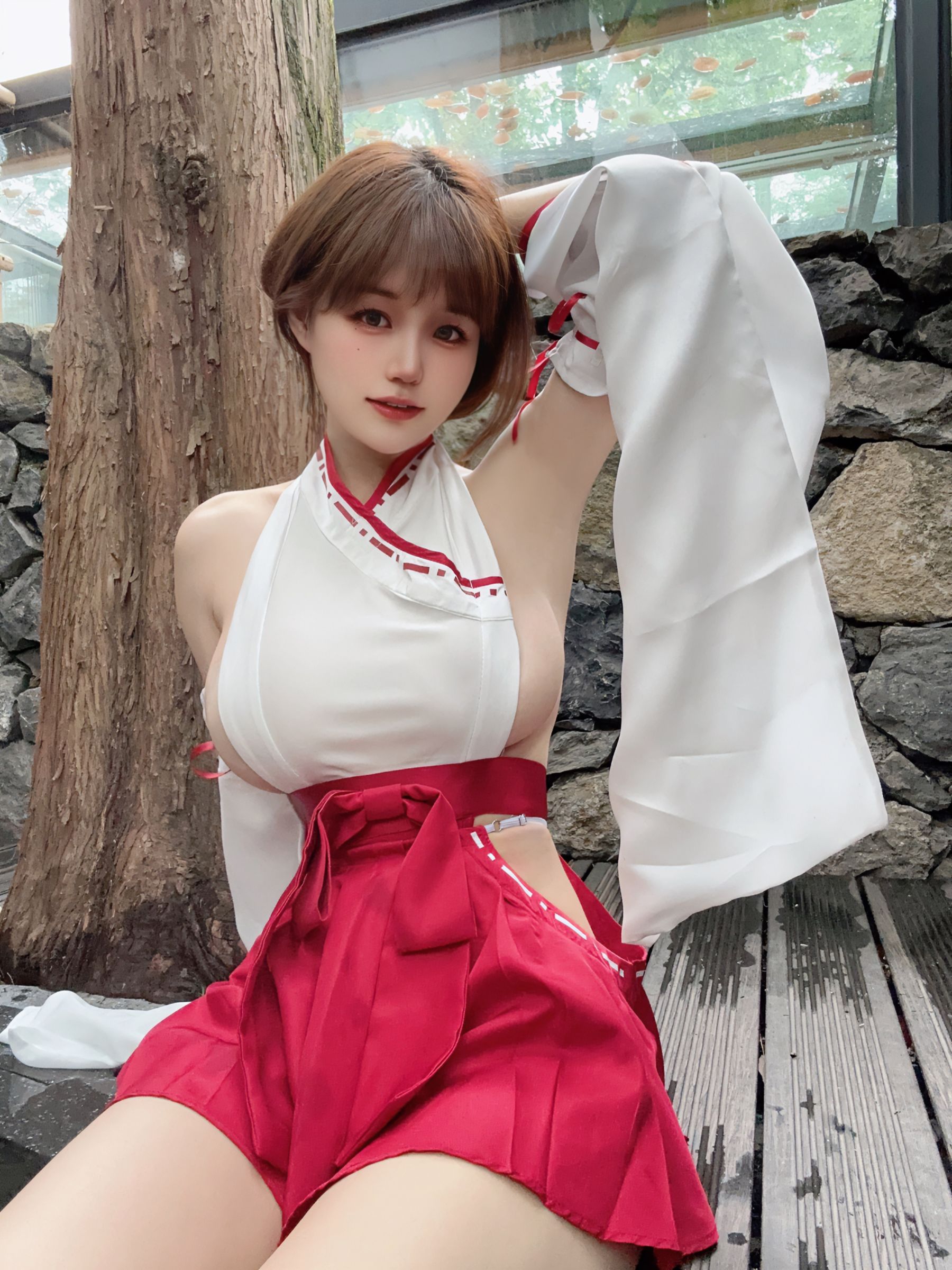 动漫博主小仓千代w[fantia] - 2023-04-06 巫女与汤池