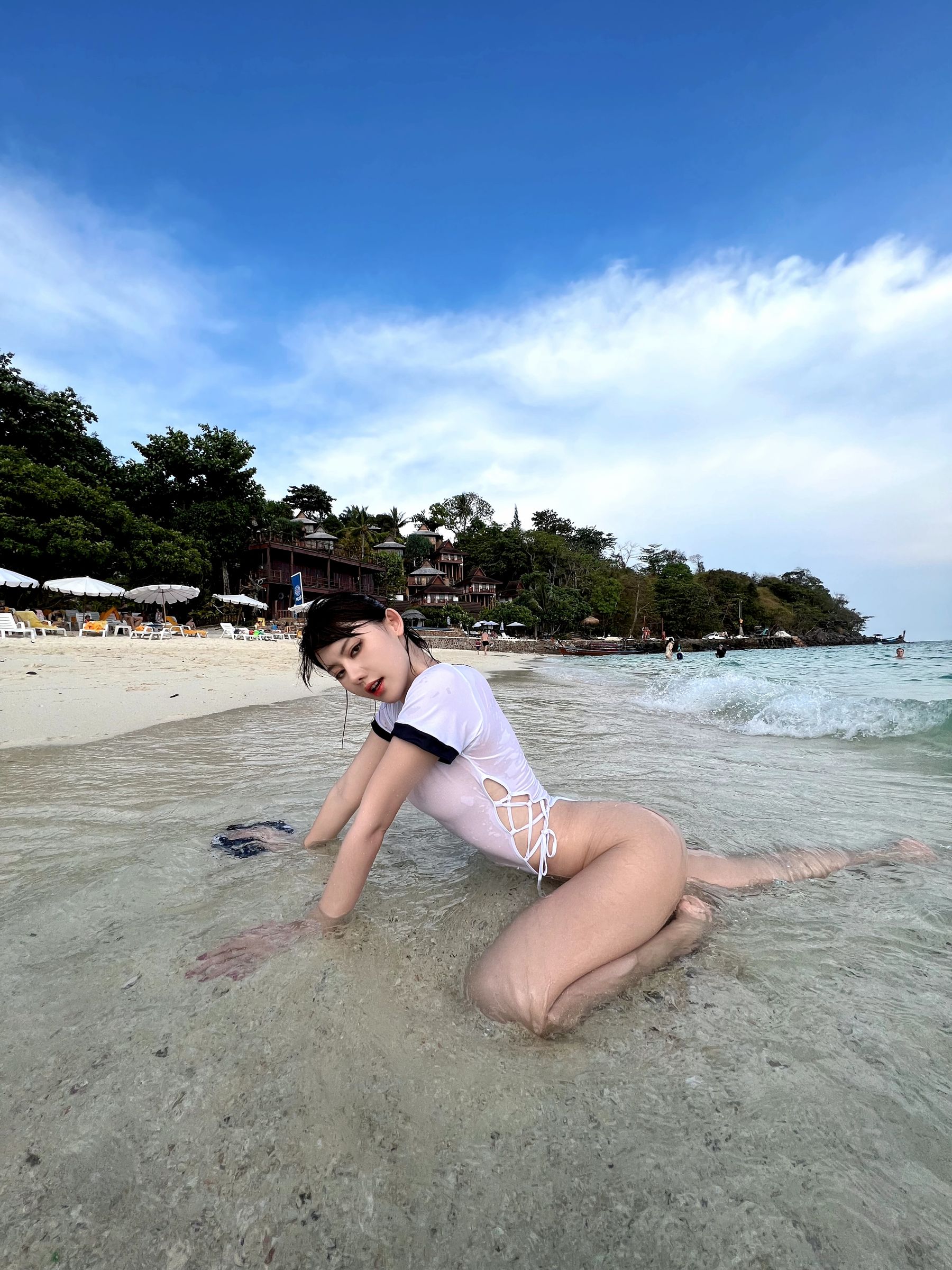 美女模特Azhua19970(阿朱啊) - 海岛透视