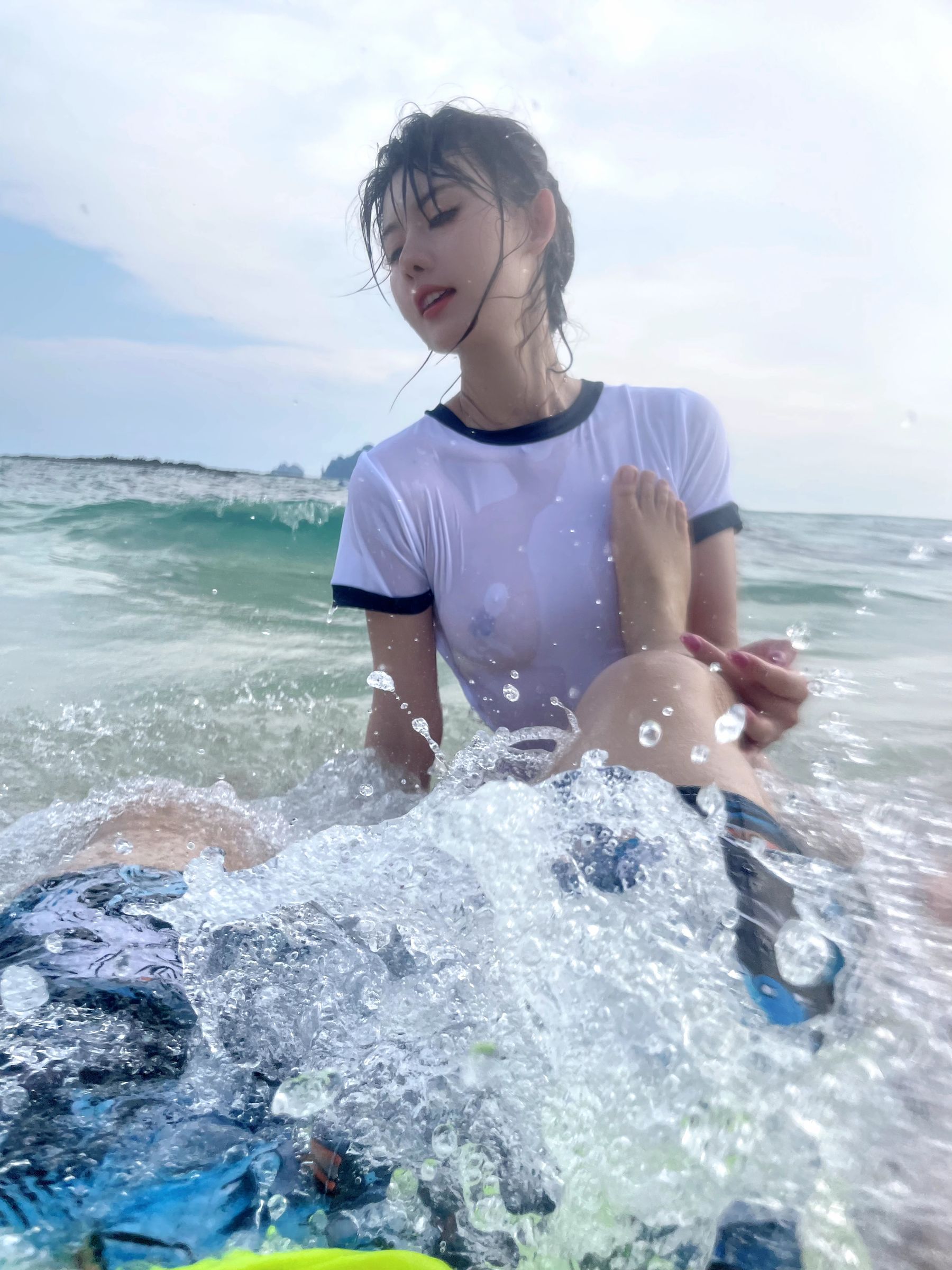 美女模特Azhua19970(阿朱啊) - 海岛透视