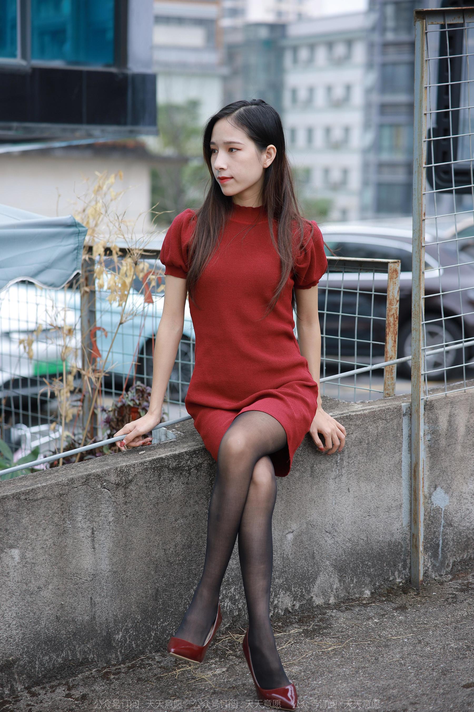 IESS异思趣向 - 模特：美子 《酒红高跟鞋》